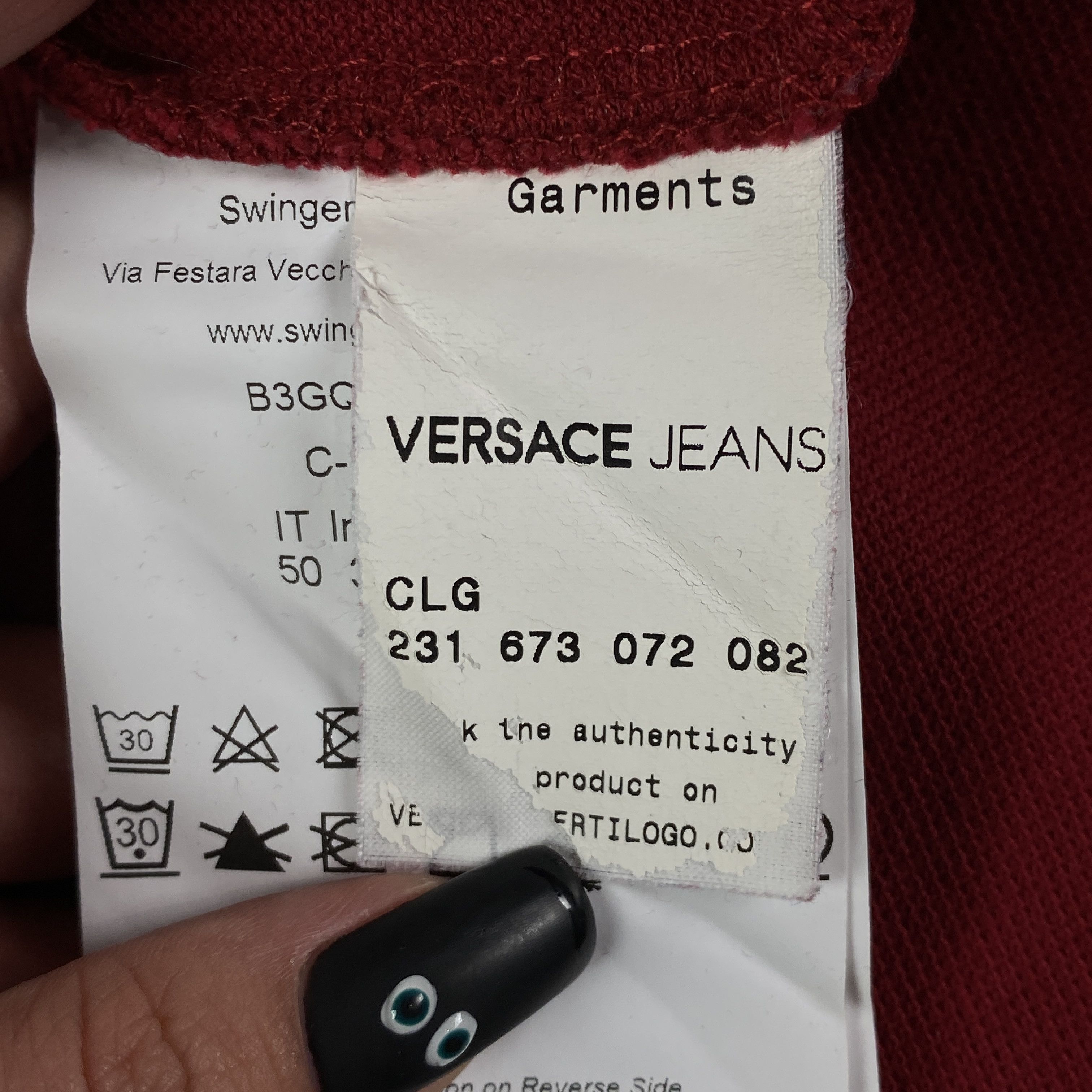 Versace Men’s Polo T-Shirt Versace Jeans Size M Size US M / EU 48-50 / 2 - 5 Thumbnail