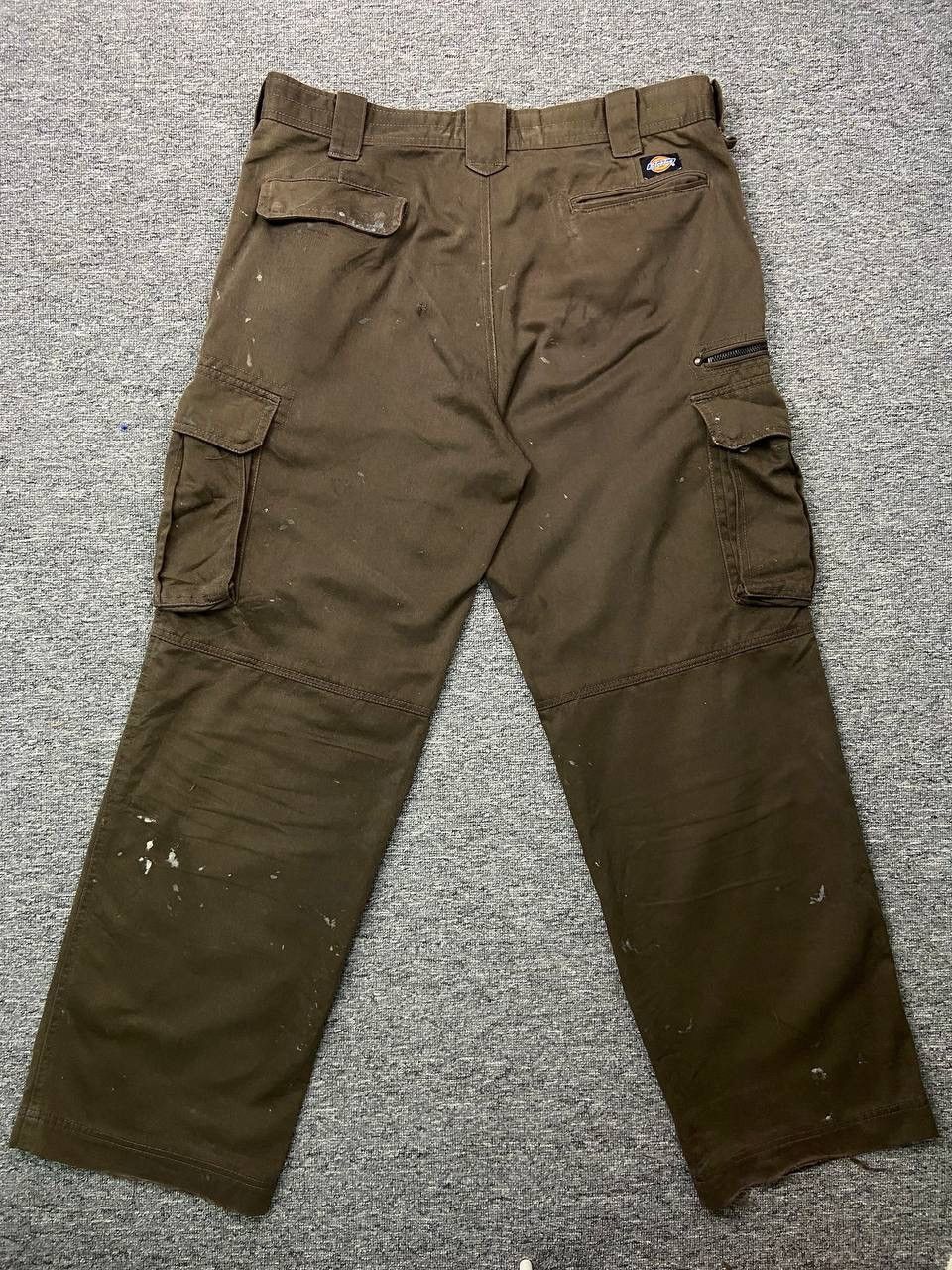 Dickies × Vintage Vintage Dickies Cargo Pants Brown Paint Splatter Size US 36 / EU 52 - 2 Thumbnail
