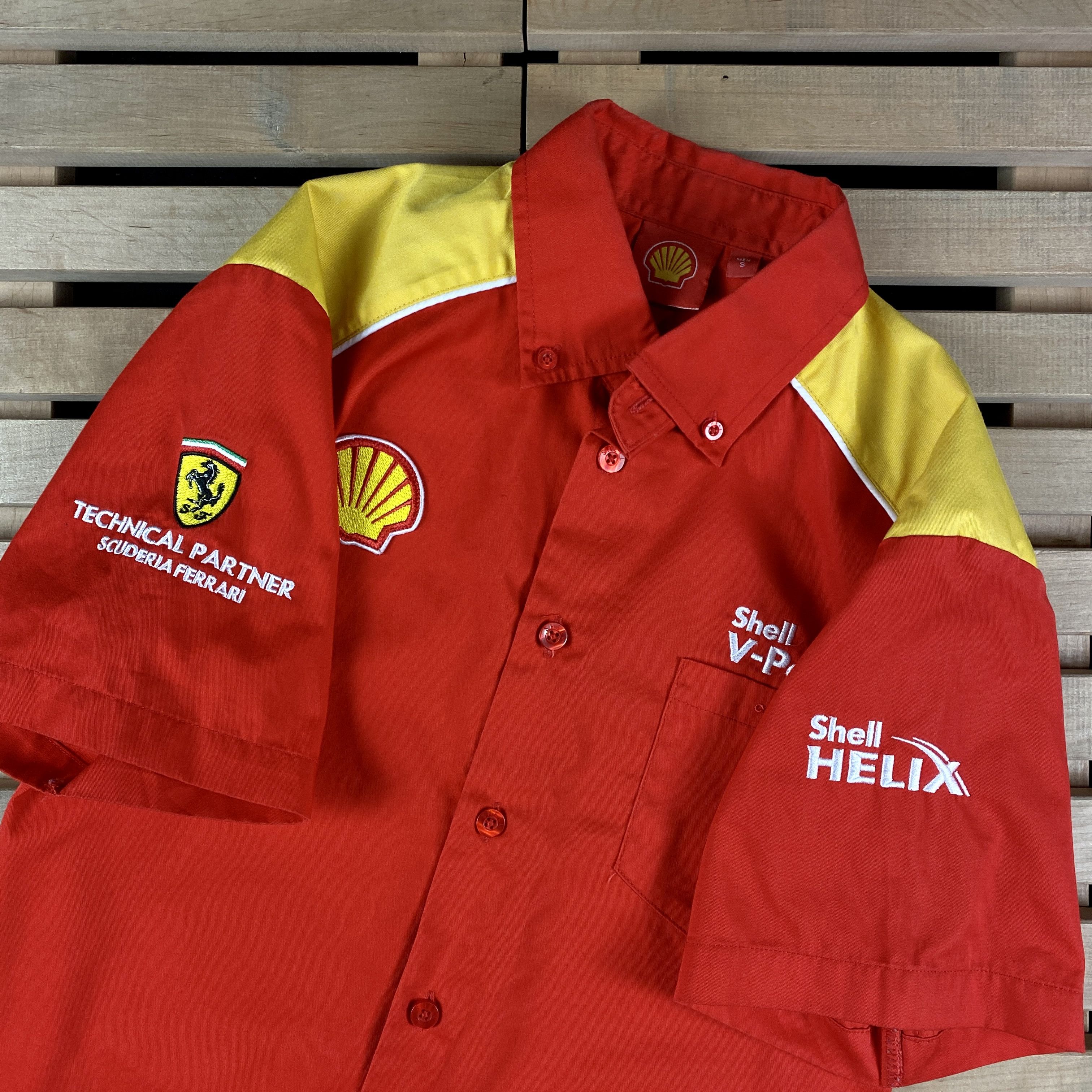 Ferrari Men’s Racing Shirt Short Sleeve Shell V-Power Ferrari Size S Size US S / EU 44-46 / 1 - 4 Thumbnail