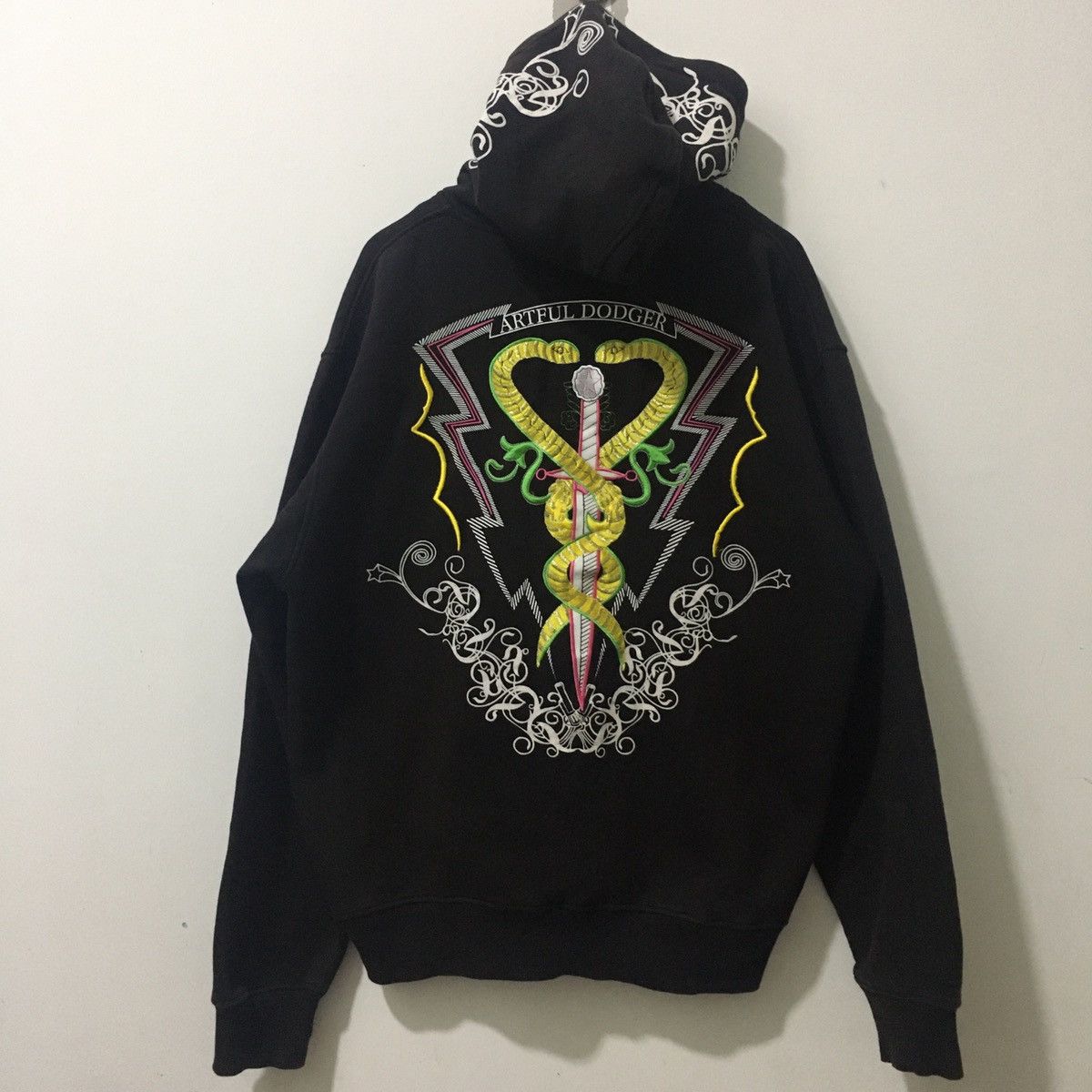 Artful dodger Hoodie with Snake Legend Embroidery Big Logo
