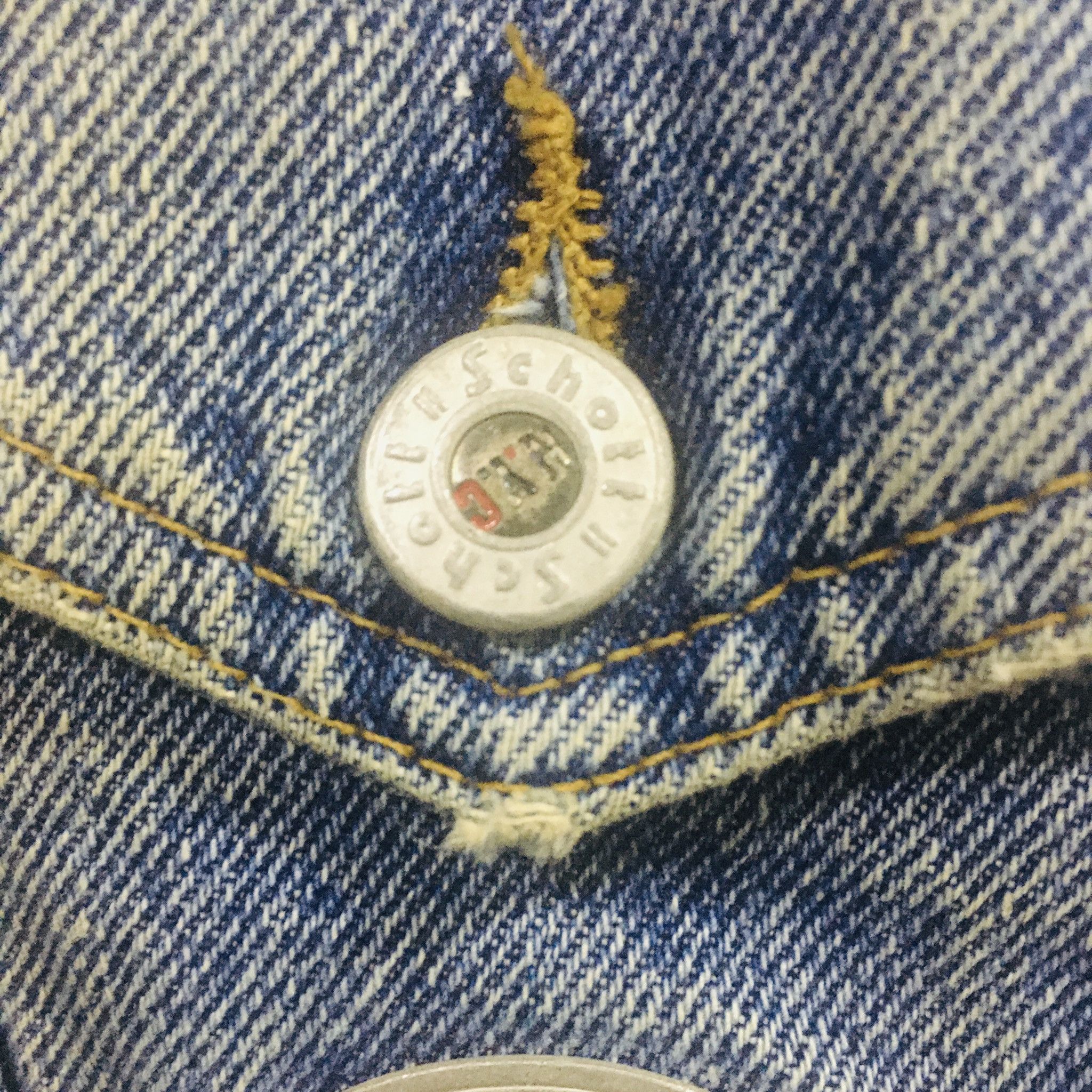 Schott Vintage x Schott Denim Jacket Mada in Italy Size US S / EU 44-46 / 1 - 4 Thumbnail