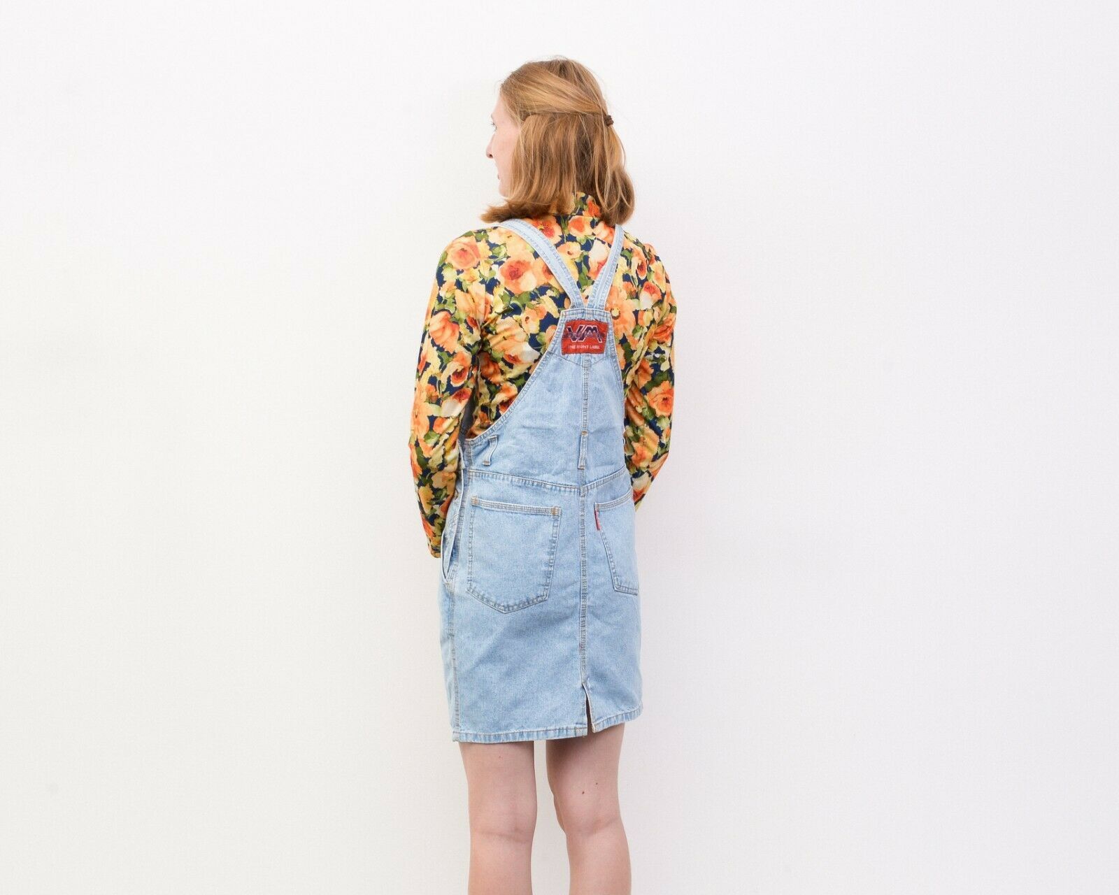 Other × Vintage Y2K Women Denim Dungaree Pinafore Dress Button Sarafan Jeans Size XS / US 0-2 / IT 36-38 - 5 Thumbnail