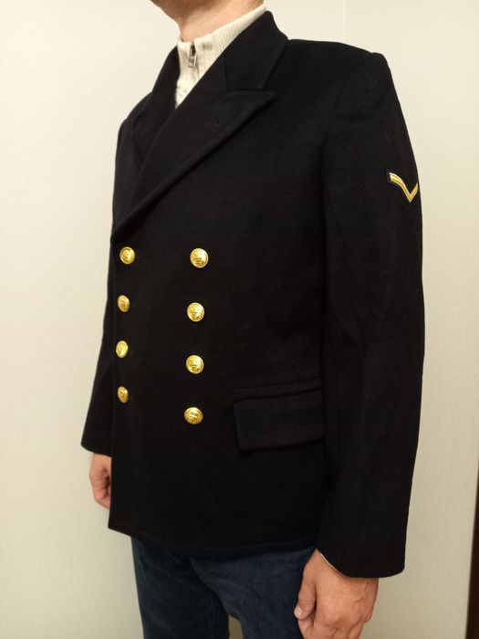 Military Vintage Navy Wool Peacoat of Netherlands army | Grailed