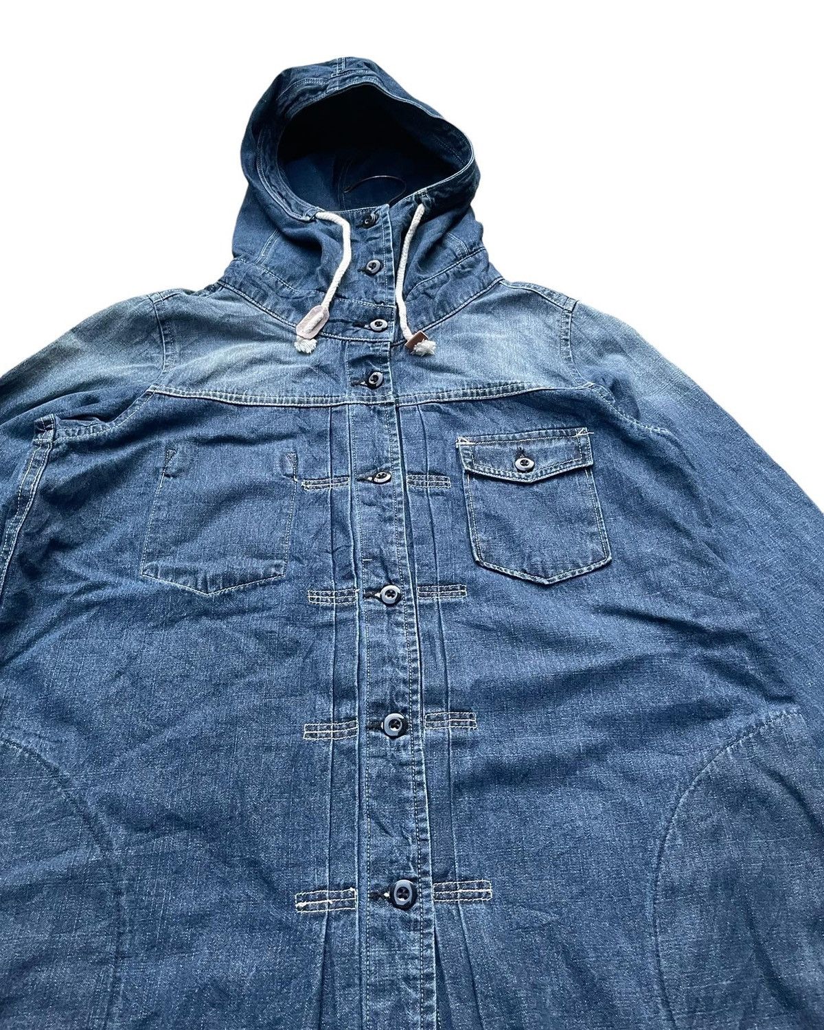Japanese Brand Quelle Chance Parka Denim Size M / US 6-8 / IT 42-44 - 6 Thumbnail