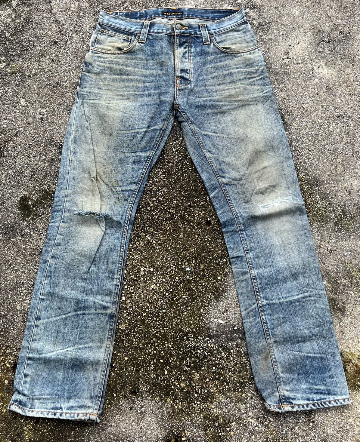 Nudie Jeans Rare Nudie Jeans co Distressed Denim Size US 33 - 2 Thumbnail