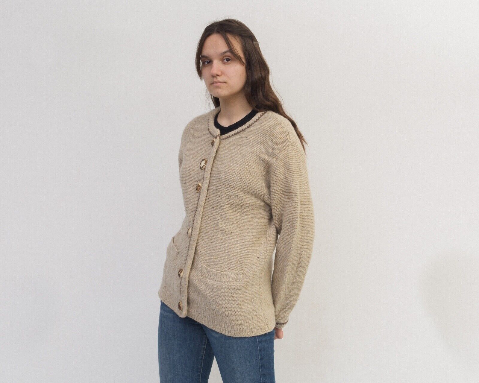 Vintage Hammerschmid Jacket Trachten Cardigan Sweater jumper tracht Size M / US 6-8 / IT 42-44 - 1 Thumbnail