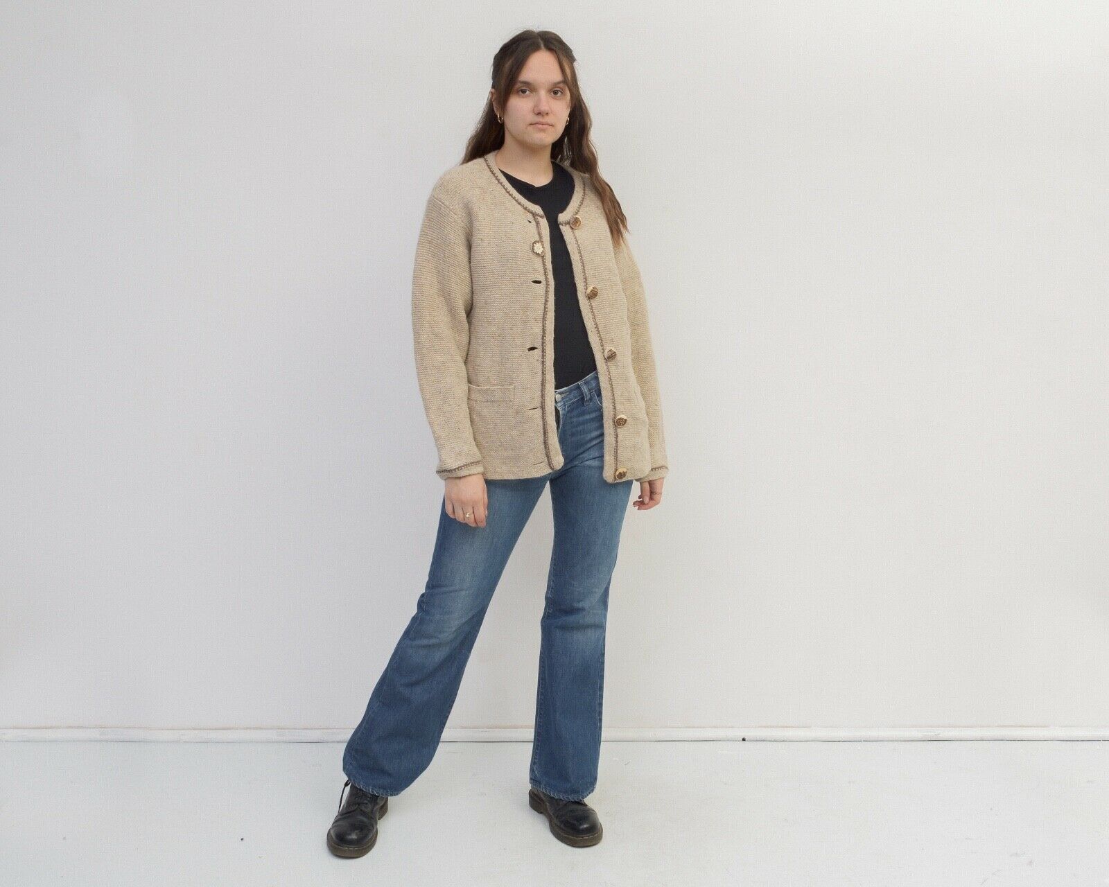 Vintage Hammerschmid Jacket Trachten Cardigan Sweater jumper tracht Size M / US 6-8 / IT 42-44 - 3 Thumbnail
