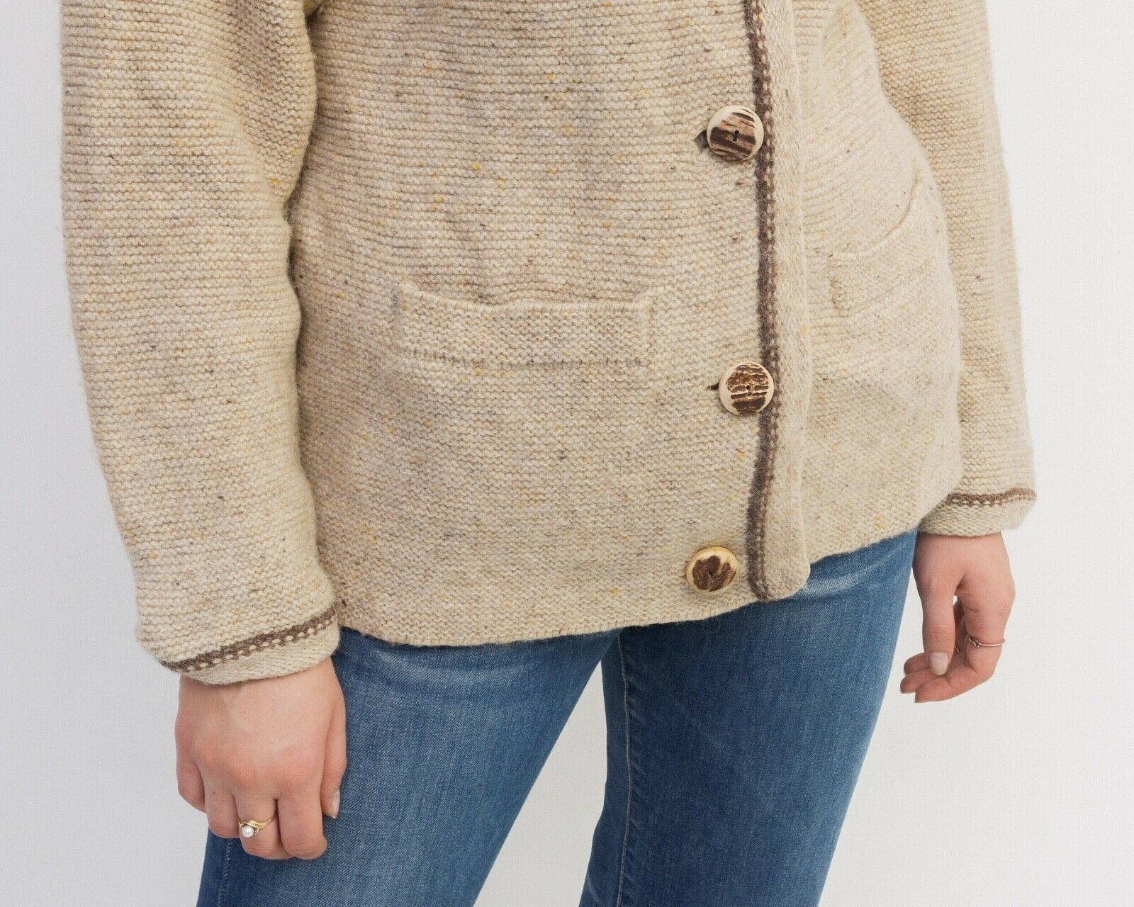Vintage Hammerschmid Jacket Trachten Cardigan Sweater jumper tracht Size M / US 6-8 / IT 42-44 - 5 Thumbnail