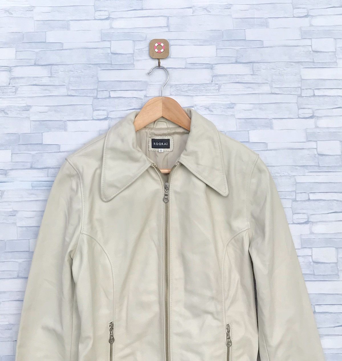 Kookai zipper leather jacket