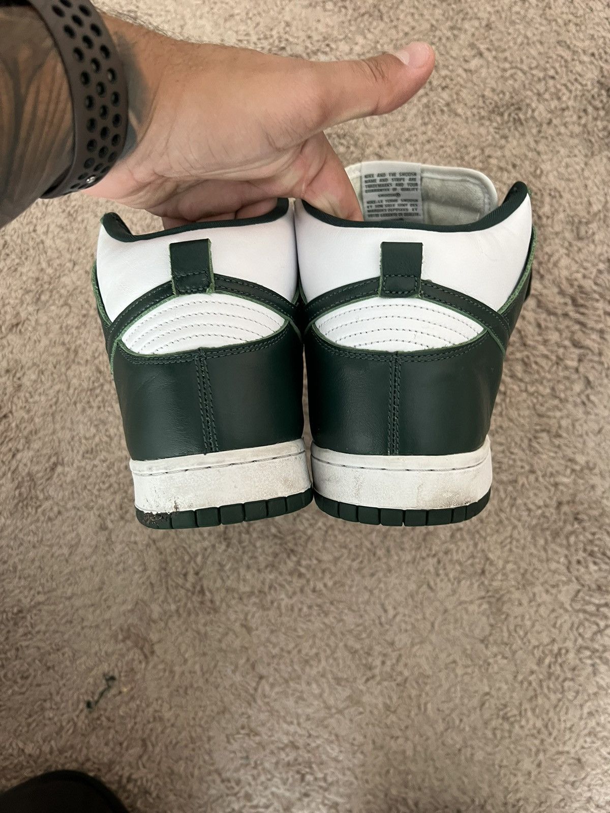 Nike Nike Dunk High SP Michigan State Size US 11 / EU 44 - 2 Thumbnail