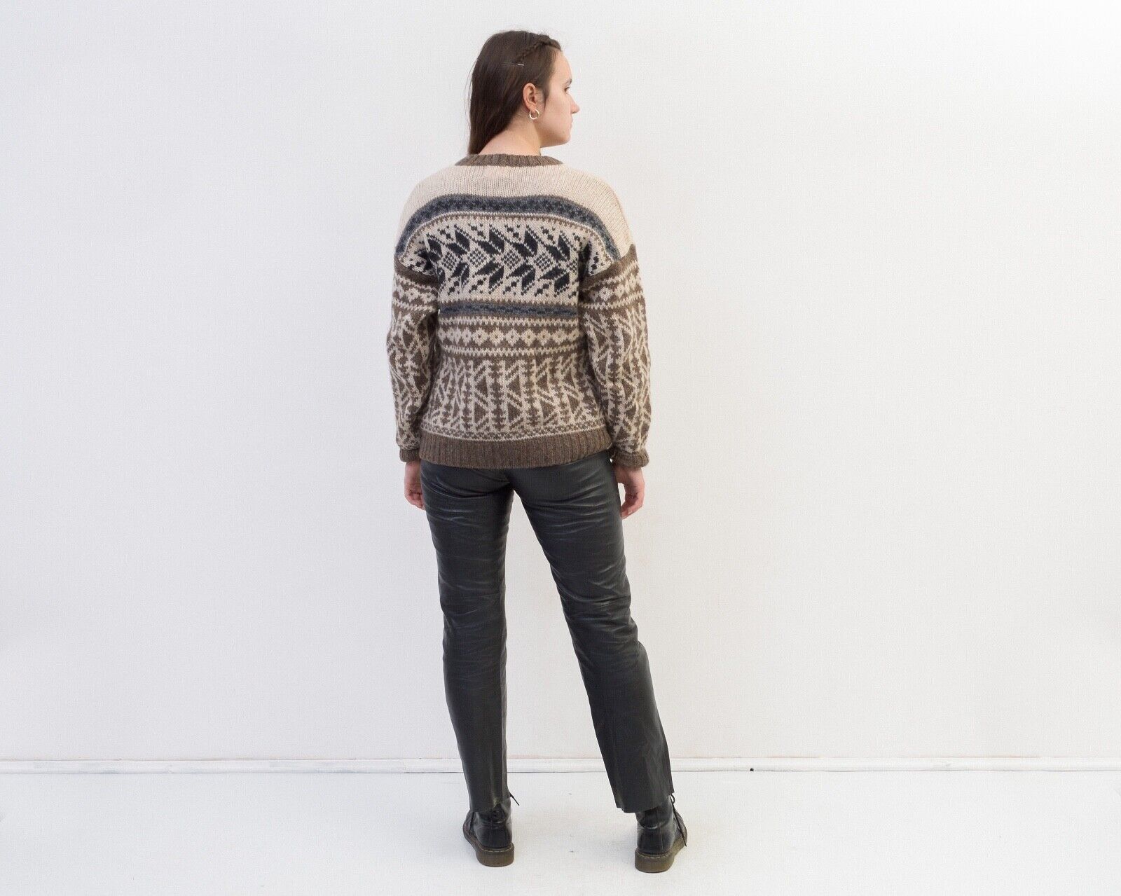 Vintage Discipline Scandinavian Sweater Jumper Pullover Christmas Size M / US 6-8 / IT 42-44 - 4 Thumbnail