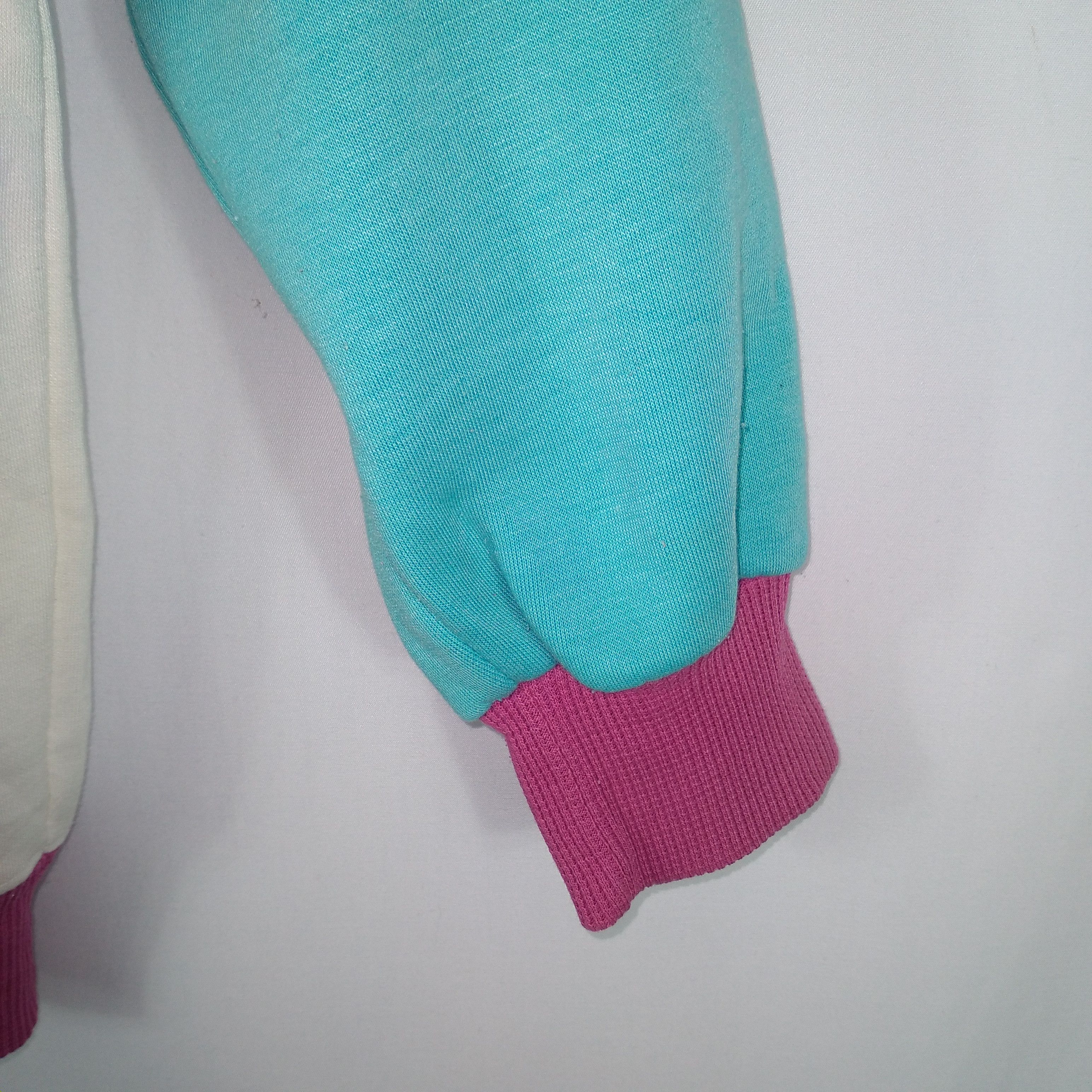 Designer × Vintage Silvio Valentino Colourful Embroidery Spellout Sweatshirts Size US XS / EU 42 / 0 - 5 Thumbnail