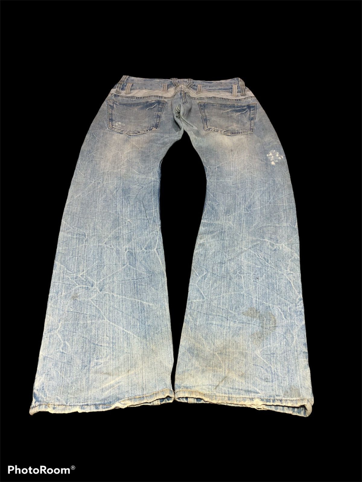 Japanese Brand DOUBLE WAIST⚡️⚡️ DOMINATE HANDCRAFTED JEANS Size US 31 - 5 Thumbnail