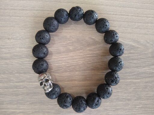 Jewelry 18CM Exquisite Cute Skull 10mm Bracelet Size ONE SIZE - 9 Thumbnail