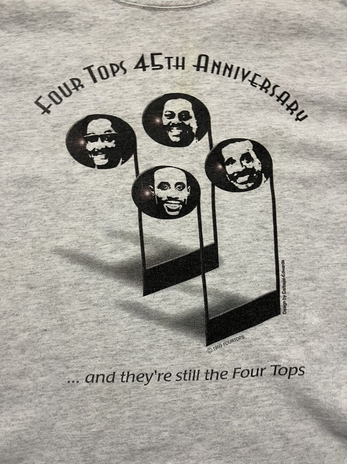 Band Tees × Vintage Vintage Fourtops 1999 t-shirt 45th anniversary Size US L / EU 52-54 / 3 - 2 Thumbnail