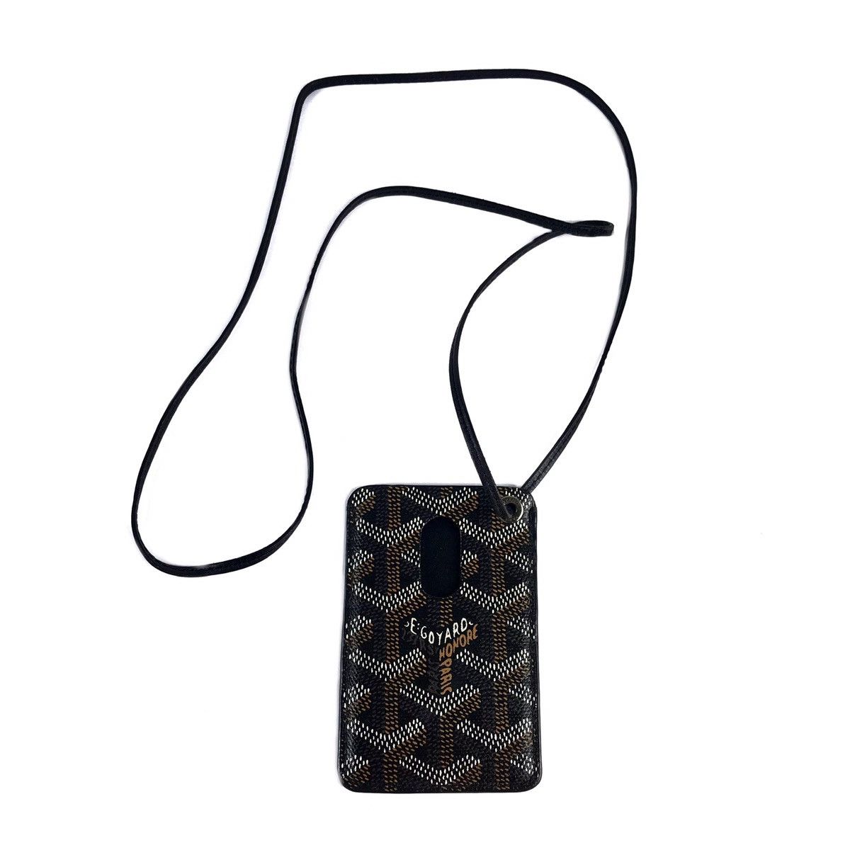 Goyard I.D. Holder Lanyard Coated Canvas at 1stDibs