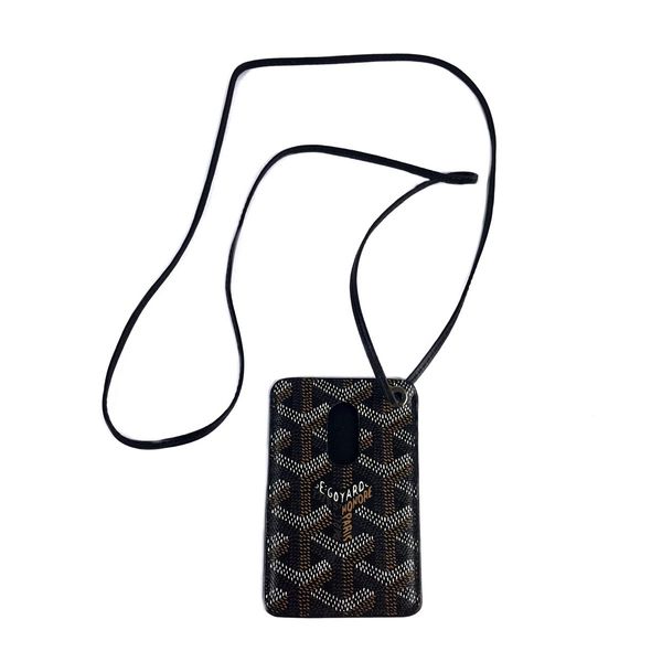 GOYARD Goyardine ID Holder Lanyard Green 1106689