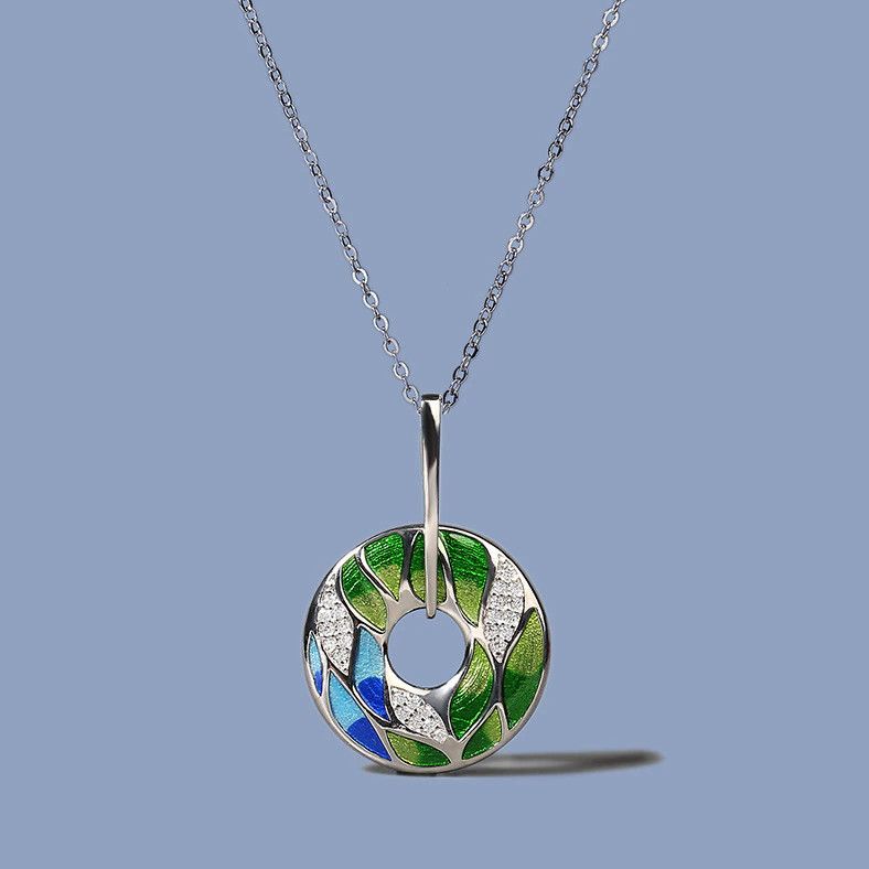 Other Silver Plated Green Bamboo Necklace Size ONE SIZE - 5 Thumbnail