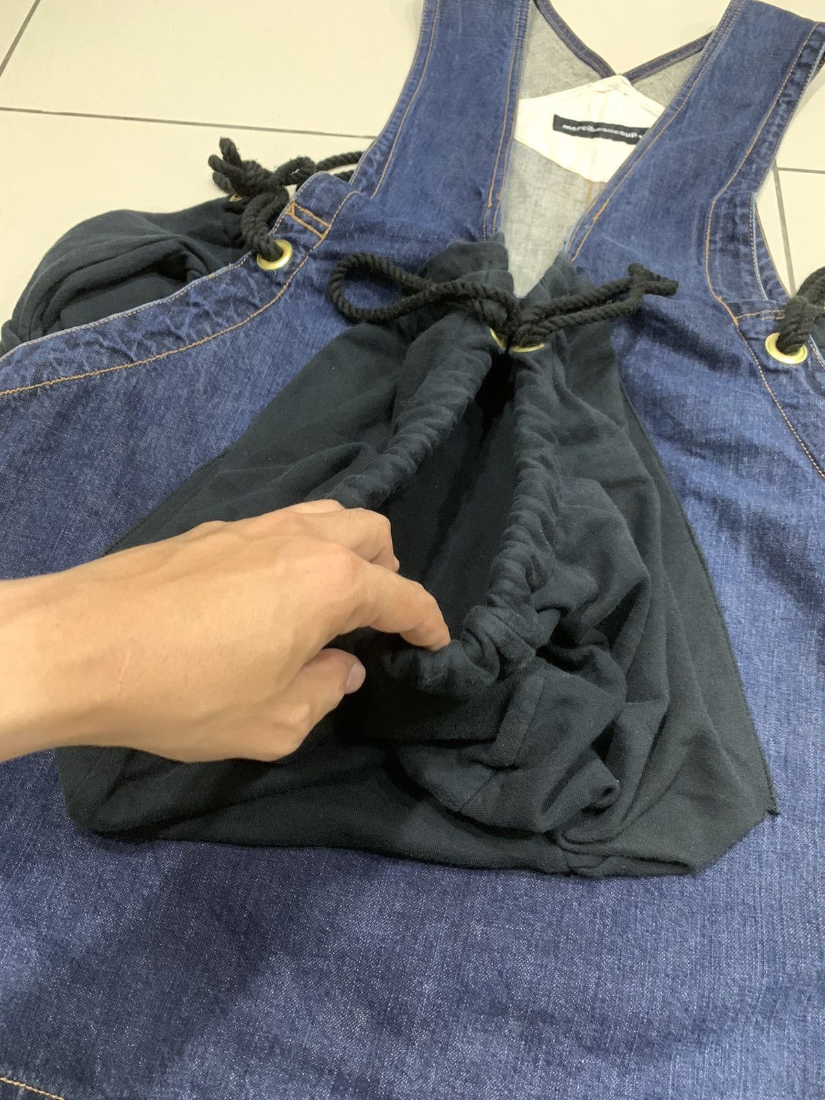 Issey Miyake × mercibeaucoup ISSEY MIYAKE MERCIBEAUCOUP DENIM LANGAROO POCKET JACKET Size US M / EU 48-50 / 2 - 6 Thumbnail