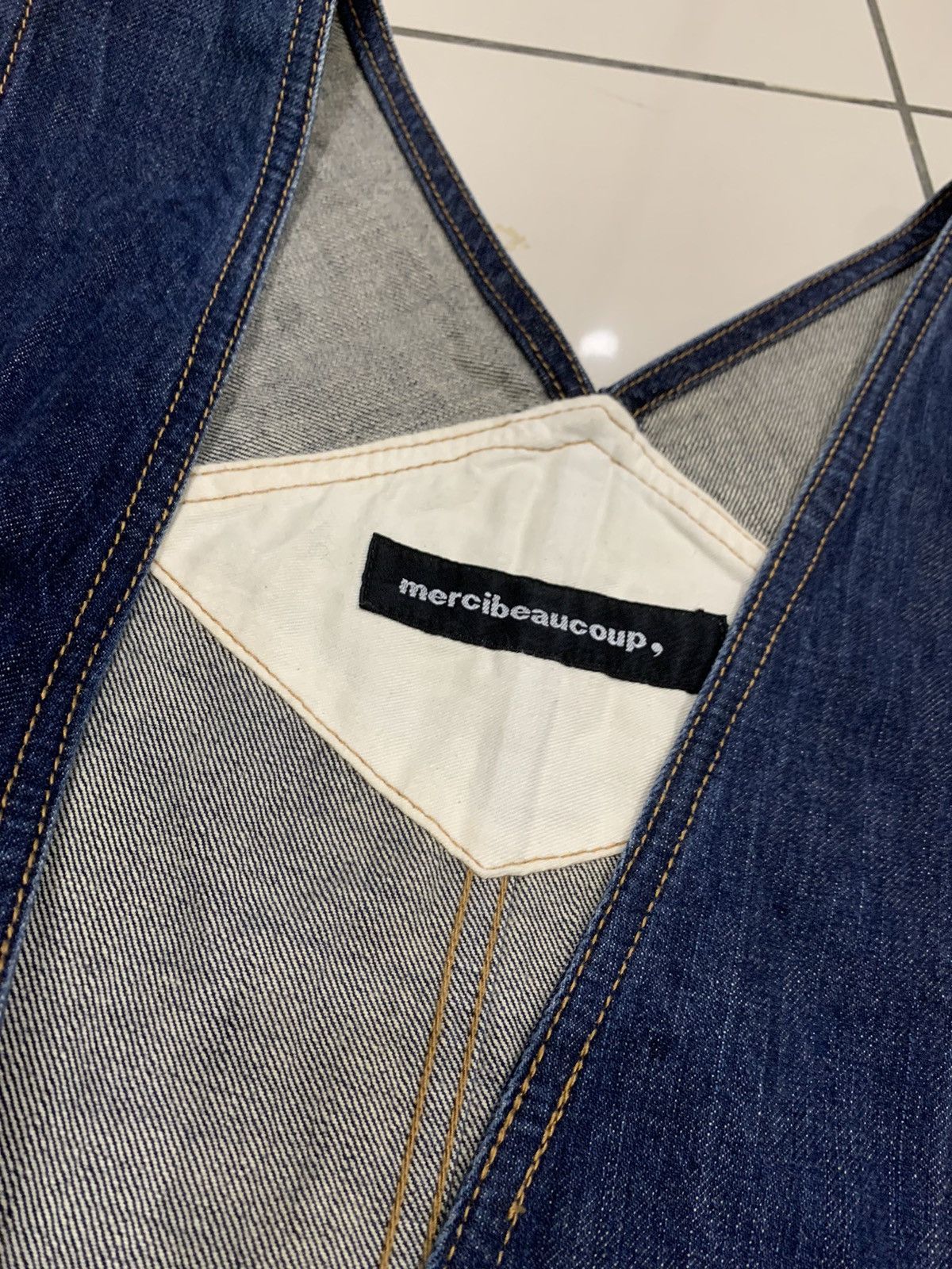 Issey Miyake × mercibeaucoup ISSEY MIYAKE MERCIBEAUCOUP DENIM LANGAROO POCKET JACKET Size US M / EU 48-50 / 2 - 5 Thumbnail