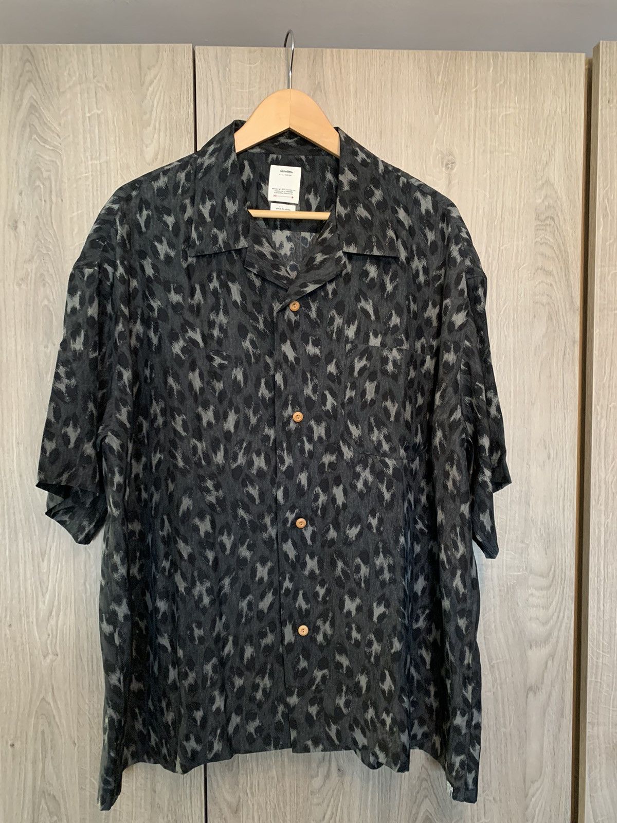 VISVIM CABAN SHIRT S/S LEOPARD レオパード シルク Visvim - Caban leopard-print silk shirt Visvim