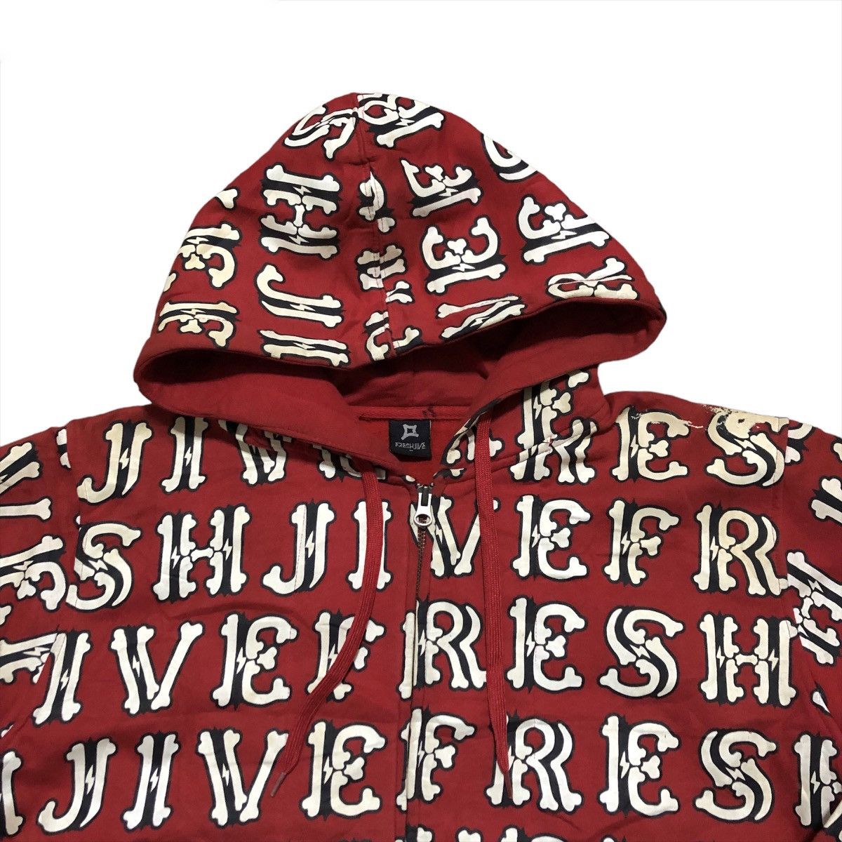 Freshjive × Japanese Brand Freshjive All over print Zipper Hoodie Size US M / EU 48-50 / 2 - 3 Thumbnail