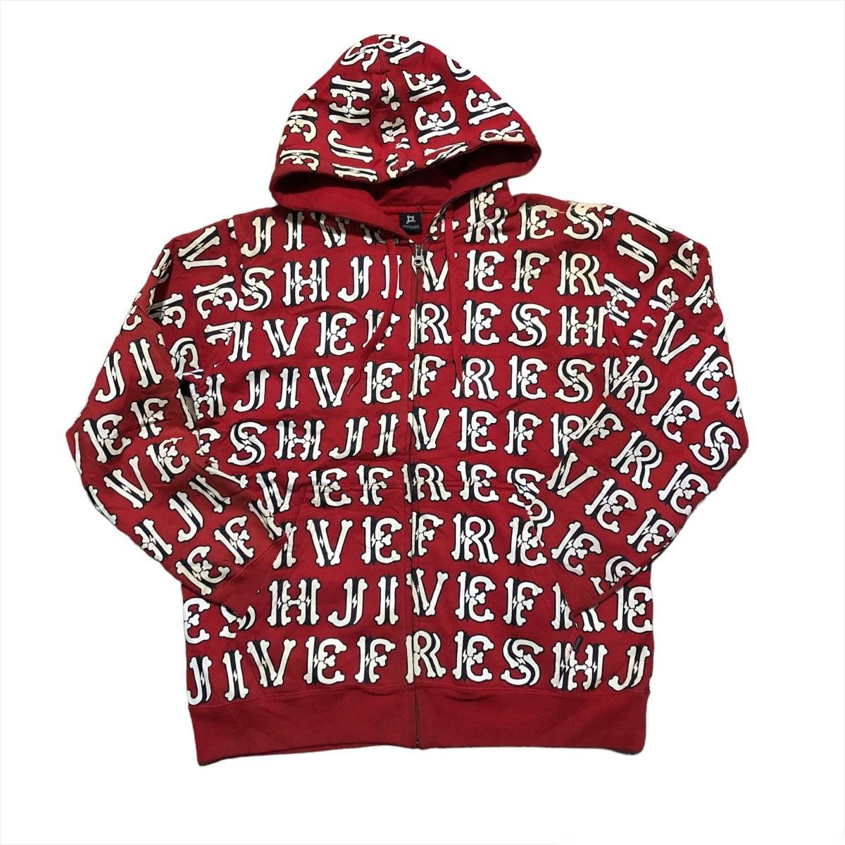 Freshjive × Japanese Brand Freshjive All over print Zipper Hoodie Size US M / EU 48-50 / 2 - 2 Thumbnail