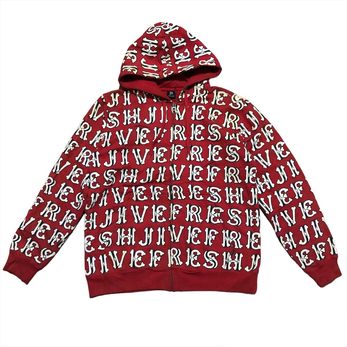 Freshjive × Japanese Brand Freshjive All over print Zipper Hoodie Size US M / EU 48-50 / 2 - 1 Thumbnail
