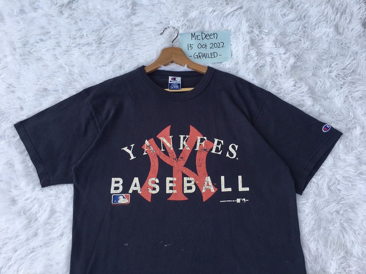 Champion Rare Yankees MLB x Champion Spellout Tshirt Size US L / EU 52-54 / 3 - 6 Thumbnail