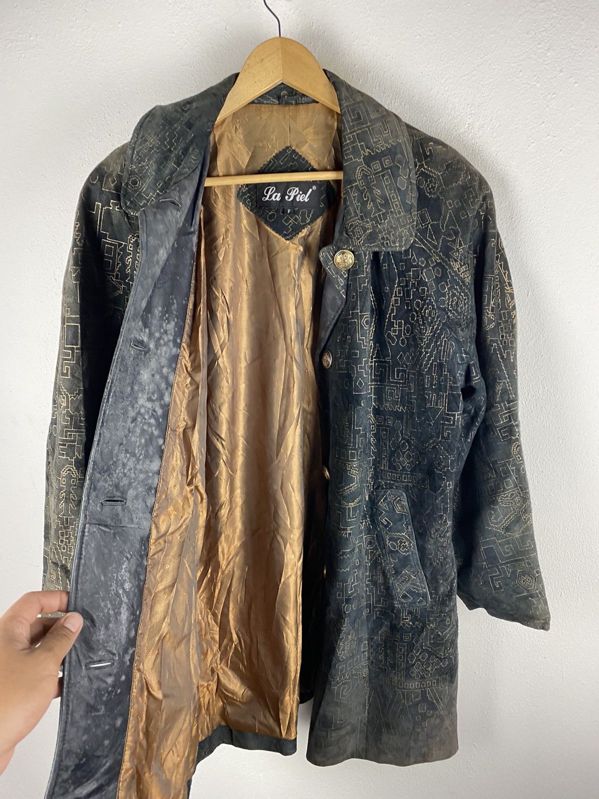 Japanese Brand 🔥SALE🔥LA PIEL SUEDE LEATHER JACKET Size M / US 6-8 / IT 42-44 - 9 Thumbnail