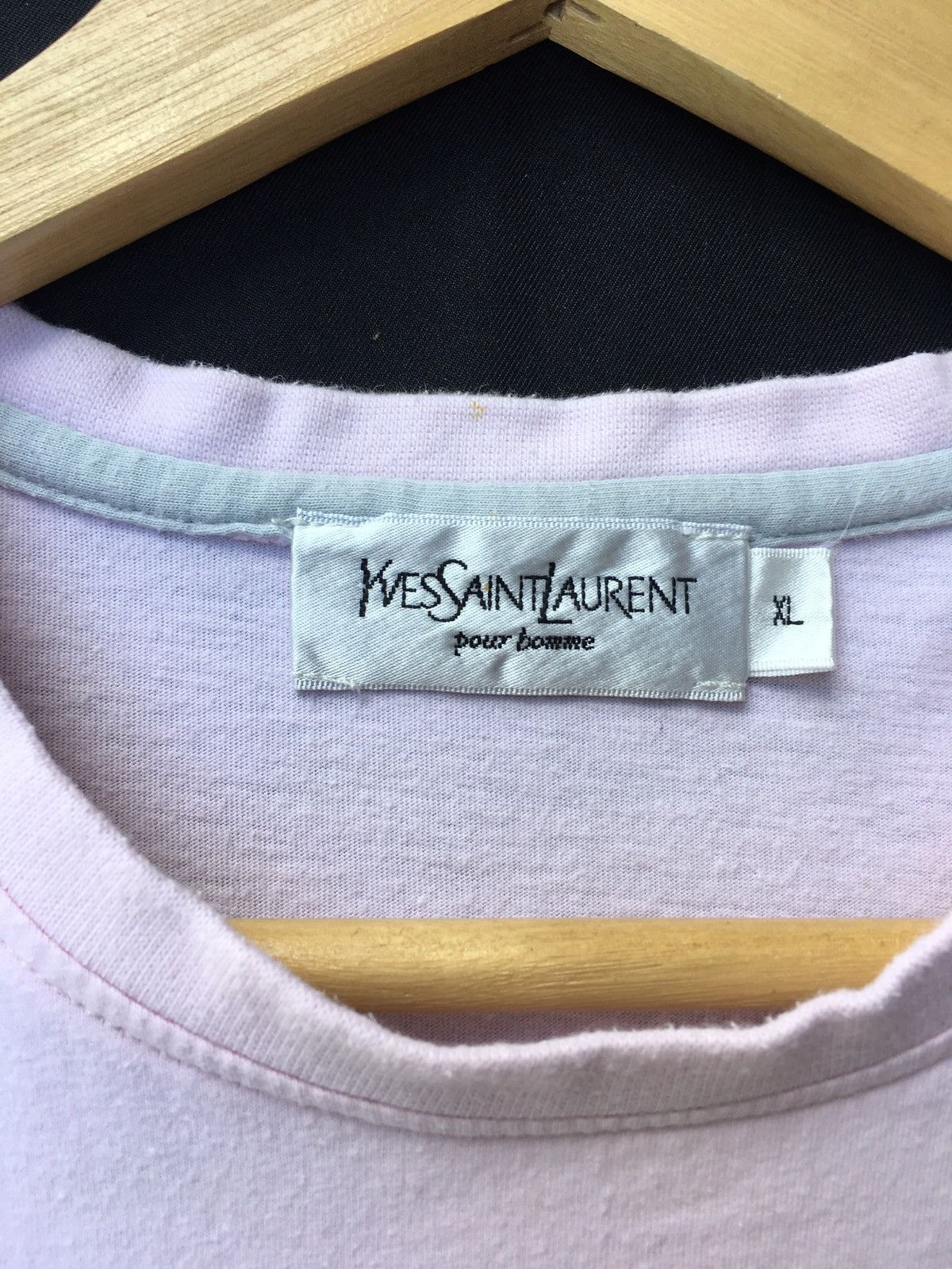 Yves Saint Laurent Vintage YSL Yves Saint Laurent Spellout Logo Tshirt Size US M / EU 48-50 / 2 - 9 Thumbnail