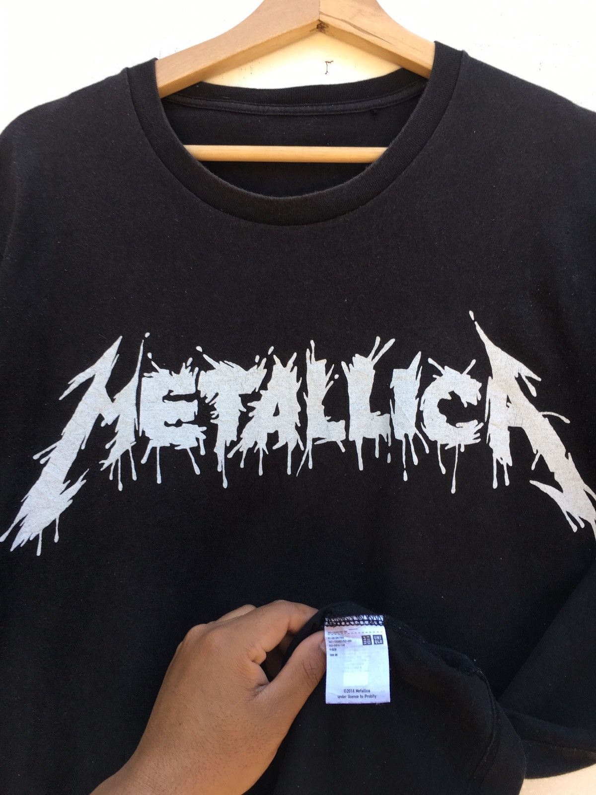 Metallica Vintage Metallica Tour Concert Spellout Logo Tshirt Size US L / EU 52-54 / 3 - 6 Thumbnail