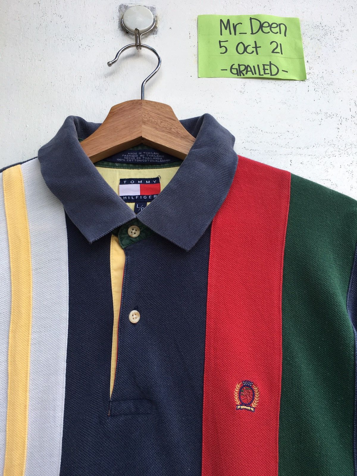 Tommy Hilfiger Vintage Tommy Hilfiger Polo Shirt Size US L / EU 52-54 / 3 - 1 Thumbnail