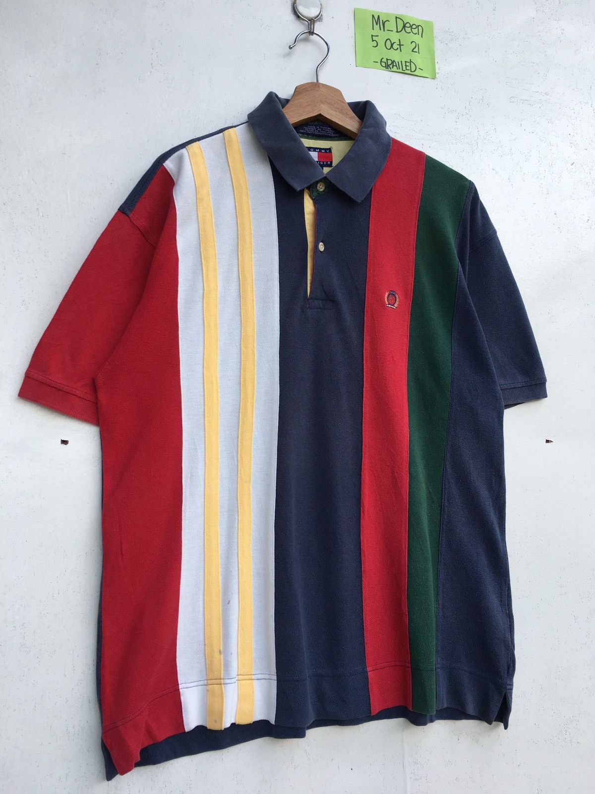 Tommy Hilfiger Vintage Tommy Hilfiger Polo Shirt Size US L / EU 52-54 / 3 - 3 Thumbnail