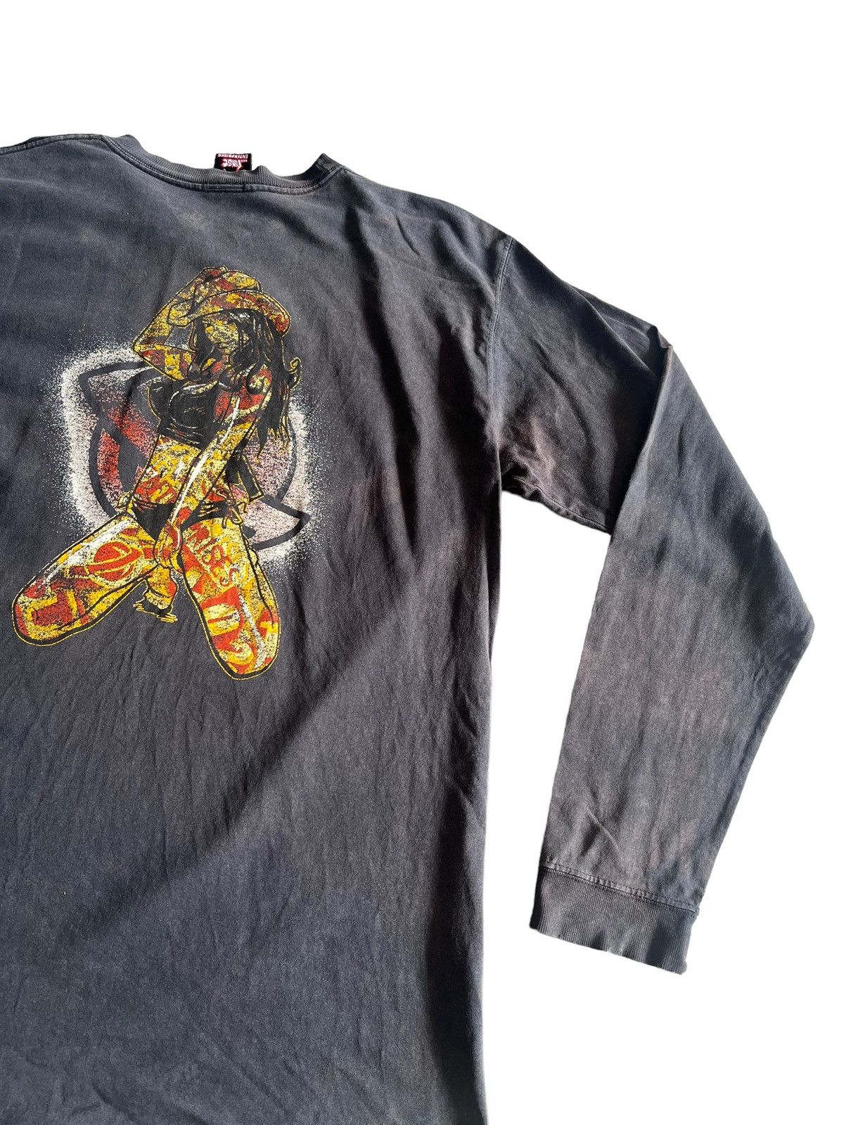 Lost Enterprises Lost Enterprises Thrashed Distressed Faded ERD Skate Shirt Size US XL / EU 56 / 4 - 4 Thumbnail