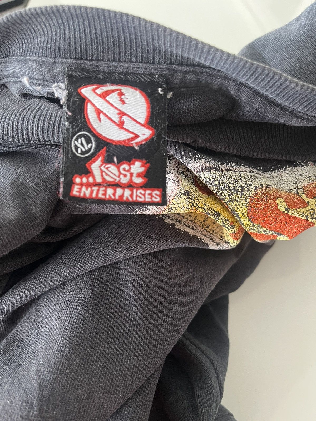 Lost Enterprises Lost Enterprises Thrashed Distressed Faded ERD Skate Shirt Size US XL / EU 56 / 4 - 12 Thumbnail