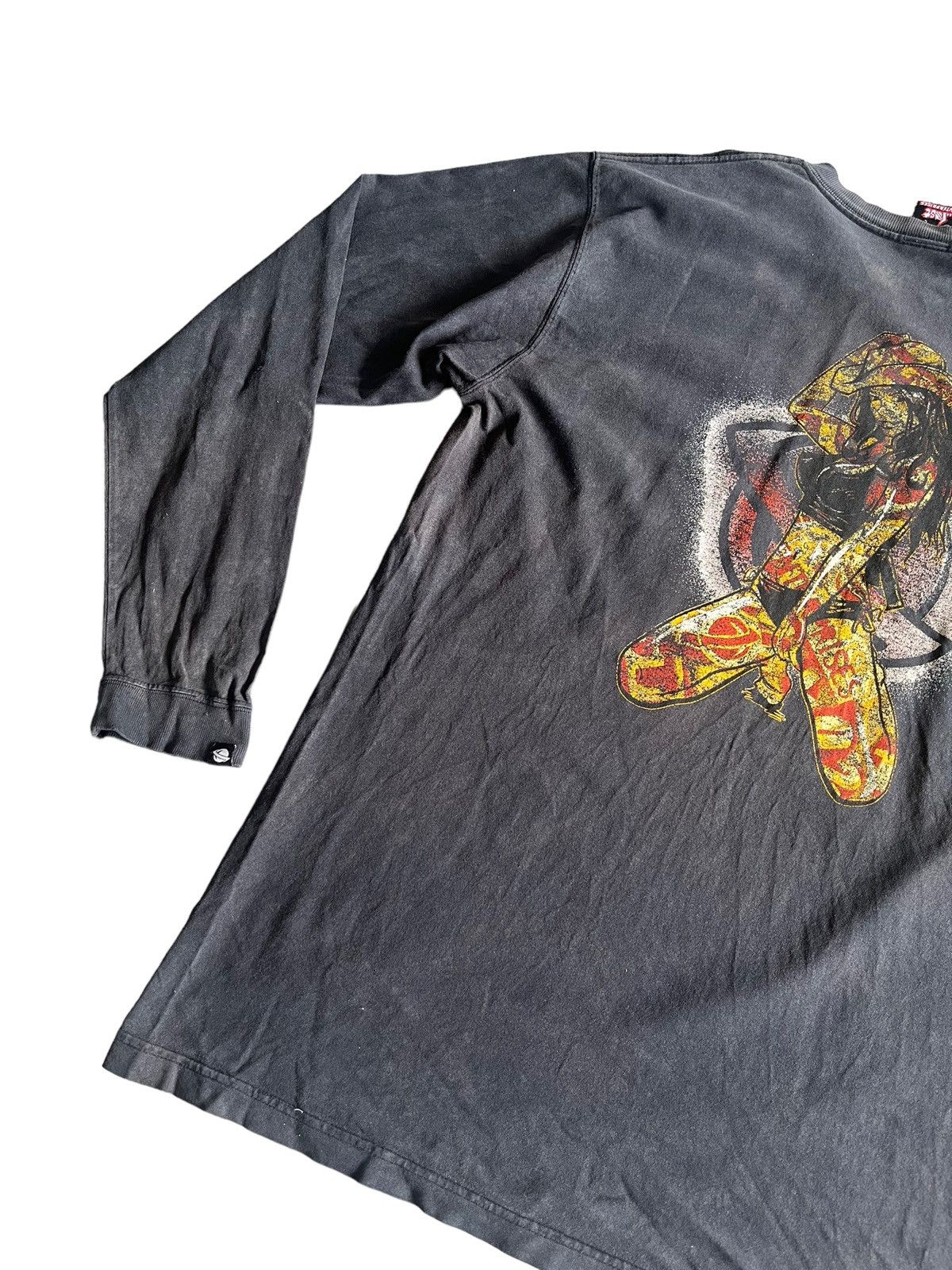 Lost Enterprises Lost Enterprises Thrashed Distressed Faded ERD Skate Shirt Size US XL / EU 56 / 4 - 3 Thumbnail