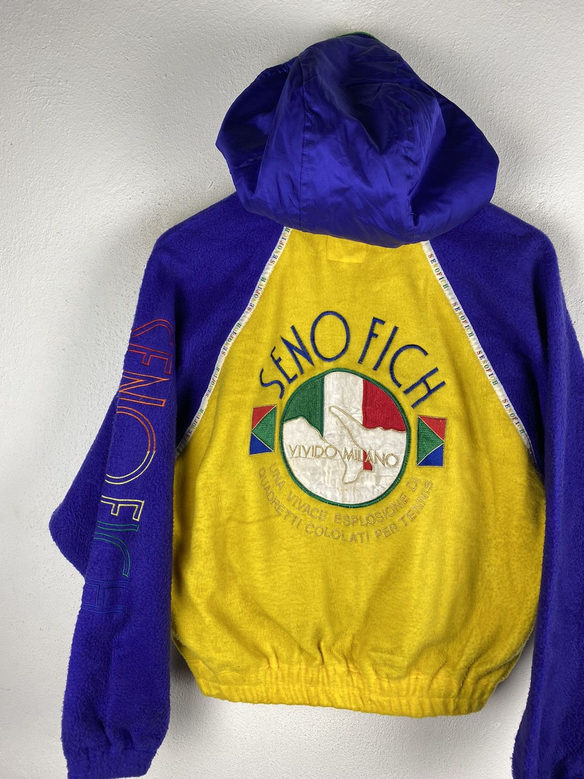 Japanese Brand 🔥SALE🔥SENO FICH VIVIDO MILANO FLEECE JACKET Size US M / EU 48-50 / 2 - 4 Thumbnail