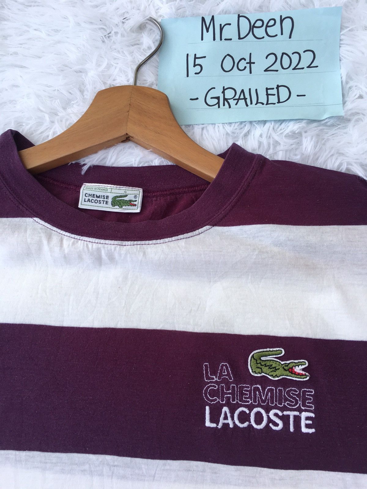 Lacoste Vintage Lacoste Stripes Tshirt Size US M / EU 48-50 / 2 - 7 Thumbnail