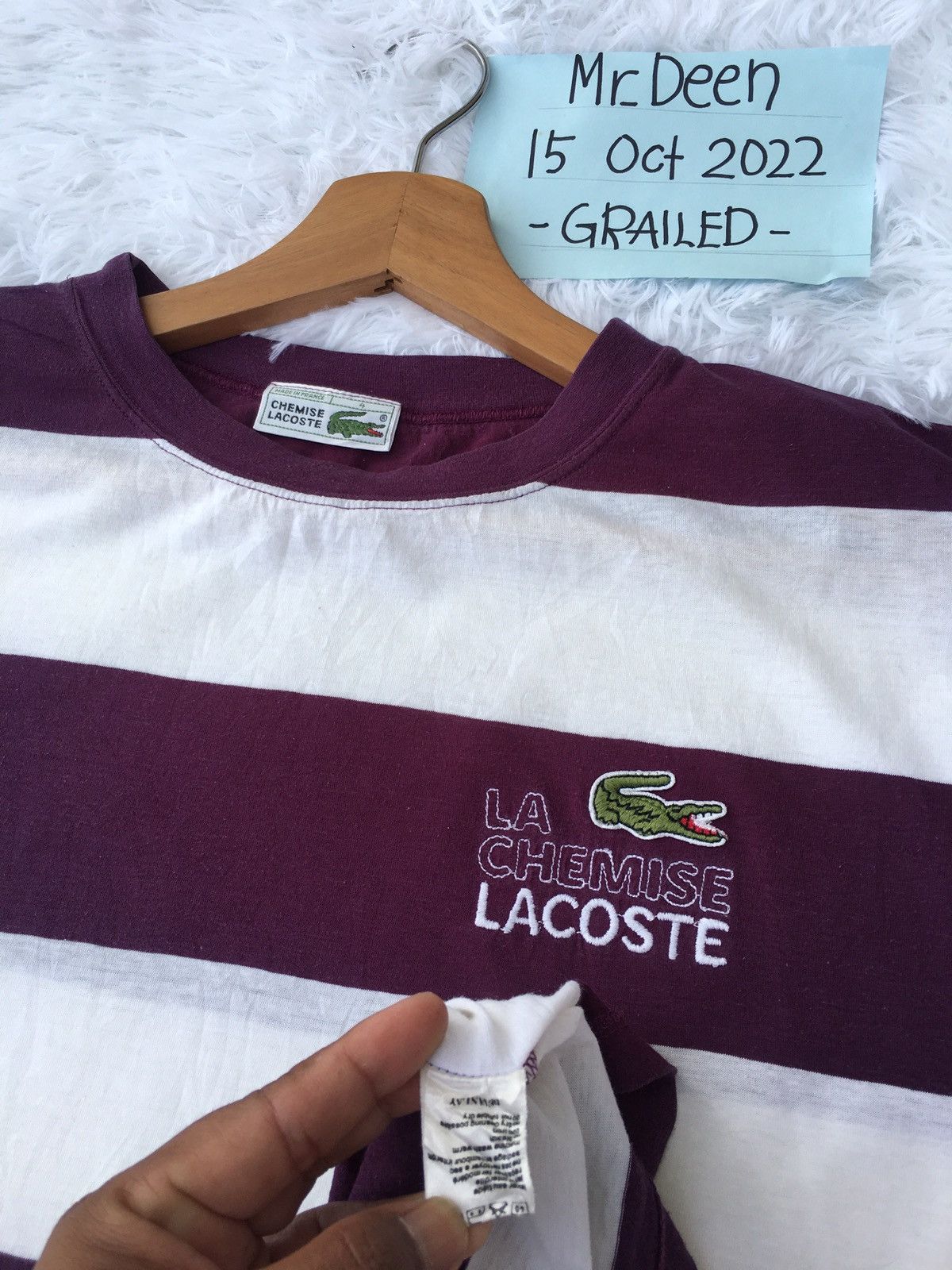 Lacoste Vintage Lacoste Stripes Tshirt Size US M / EU 48-50 / 2 - 9 Thumbnail