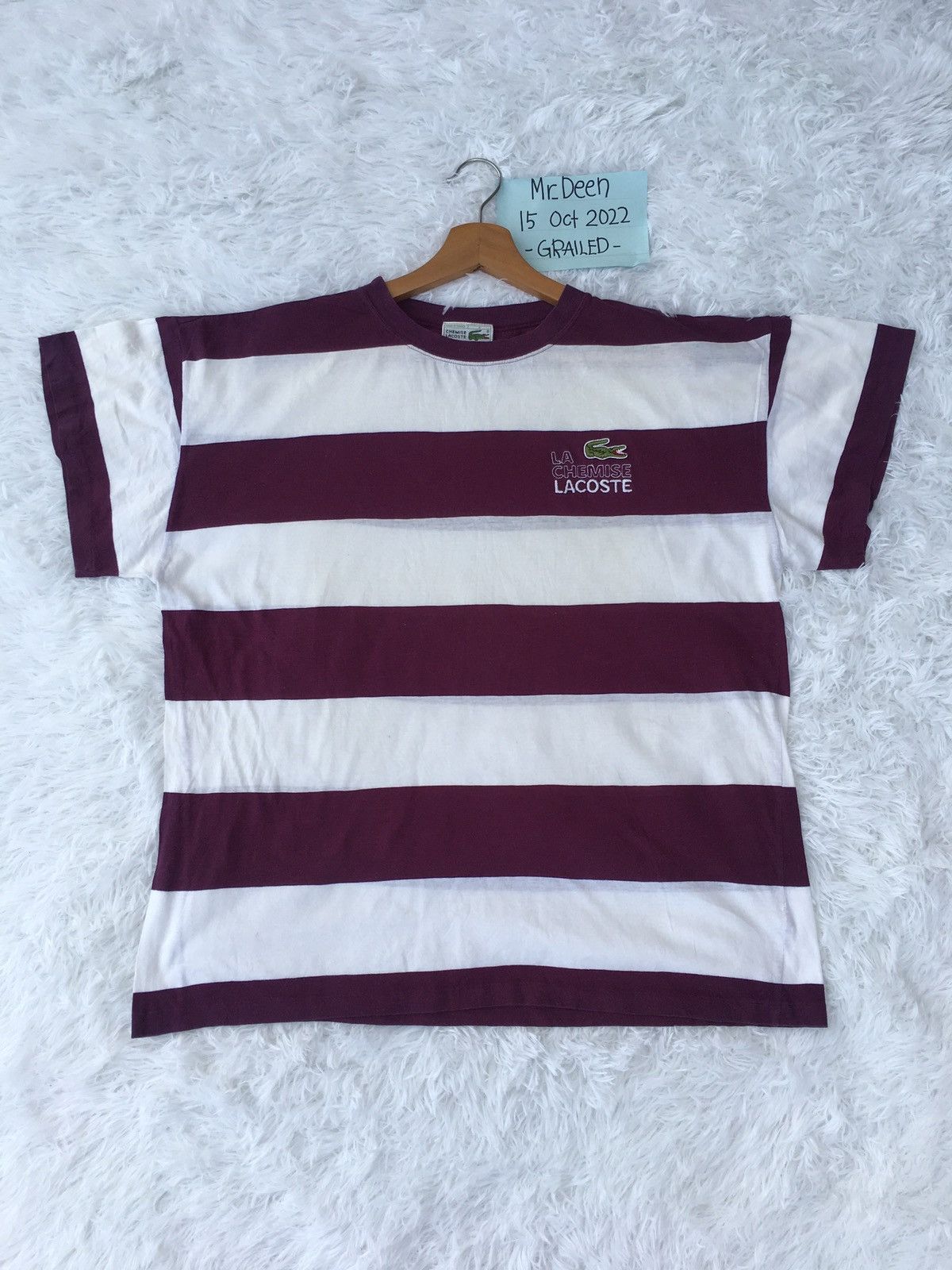 Lacoste Vintage Lacoste Stripes Tshirt Size US M / EU 48-50 / 2 - 2 Thumbnail