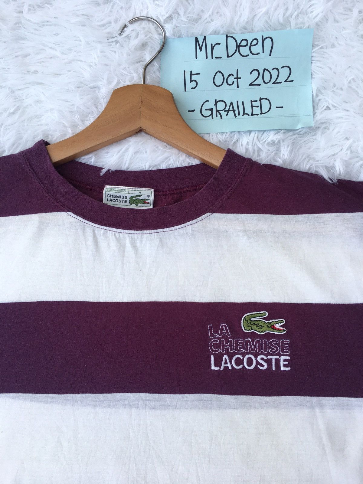 Lacoste Vintage Lacoste Stripes Tshirt Size US M / EU 48-50 / 2 - 1 Thumbnail