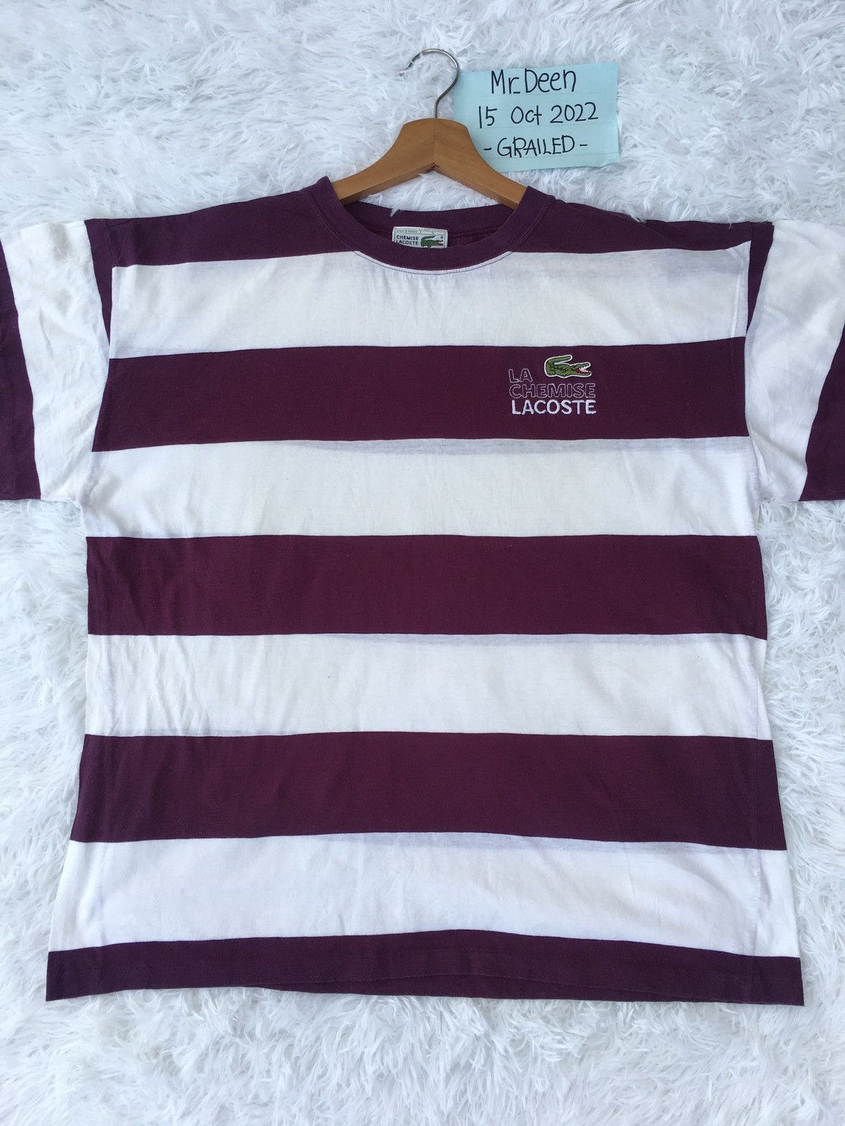 Lacoste Vintage Lacoste Stripes Tshirt Size US M / EU 48-50 / 2 - 5 Thumbnail