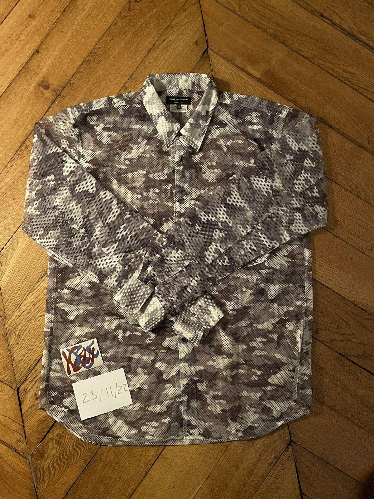 CDG Homme Plus Camouflage Button Up Shirt