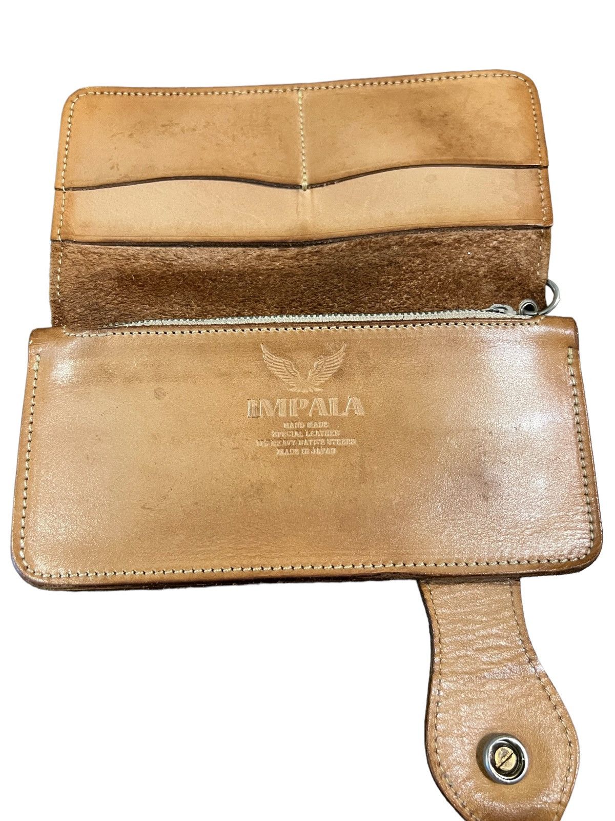 Genuine Leather CUSTOM🔥Japan Crafted IMPALA Rockabilly Long Wallets Size ONE SIZE - 4 Thumbnail