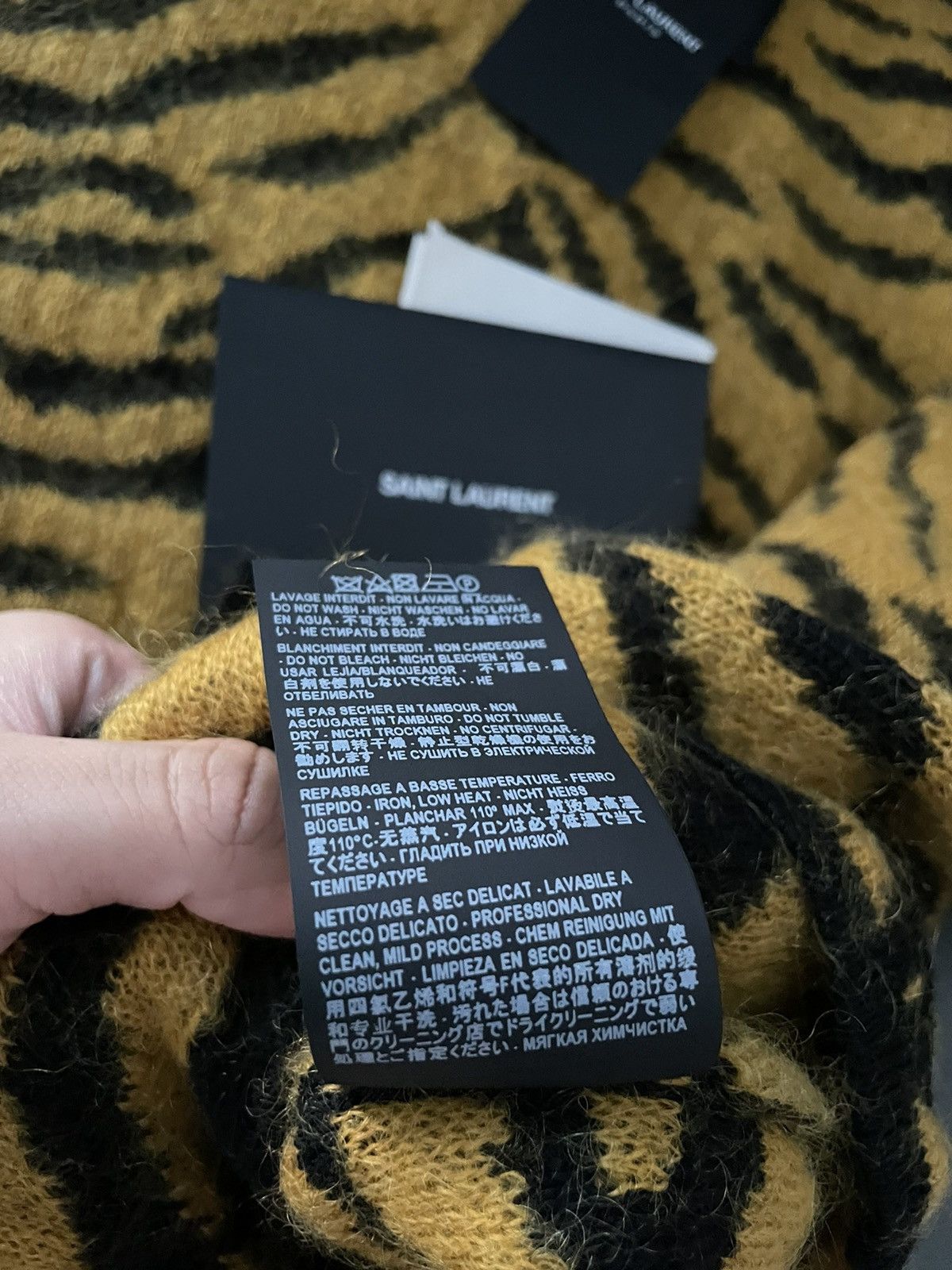 Saint Laurent Paris × Yves Saint Laurent $1,600 Limited Edition Super Runway YSL Sweater Size US L / EU 52-54 / 3 - 13 Thumbnail