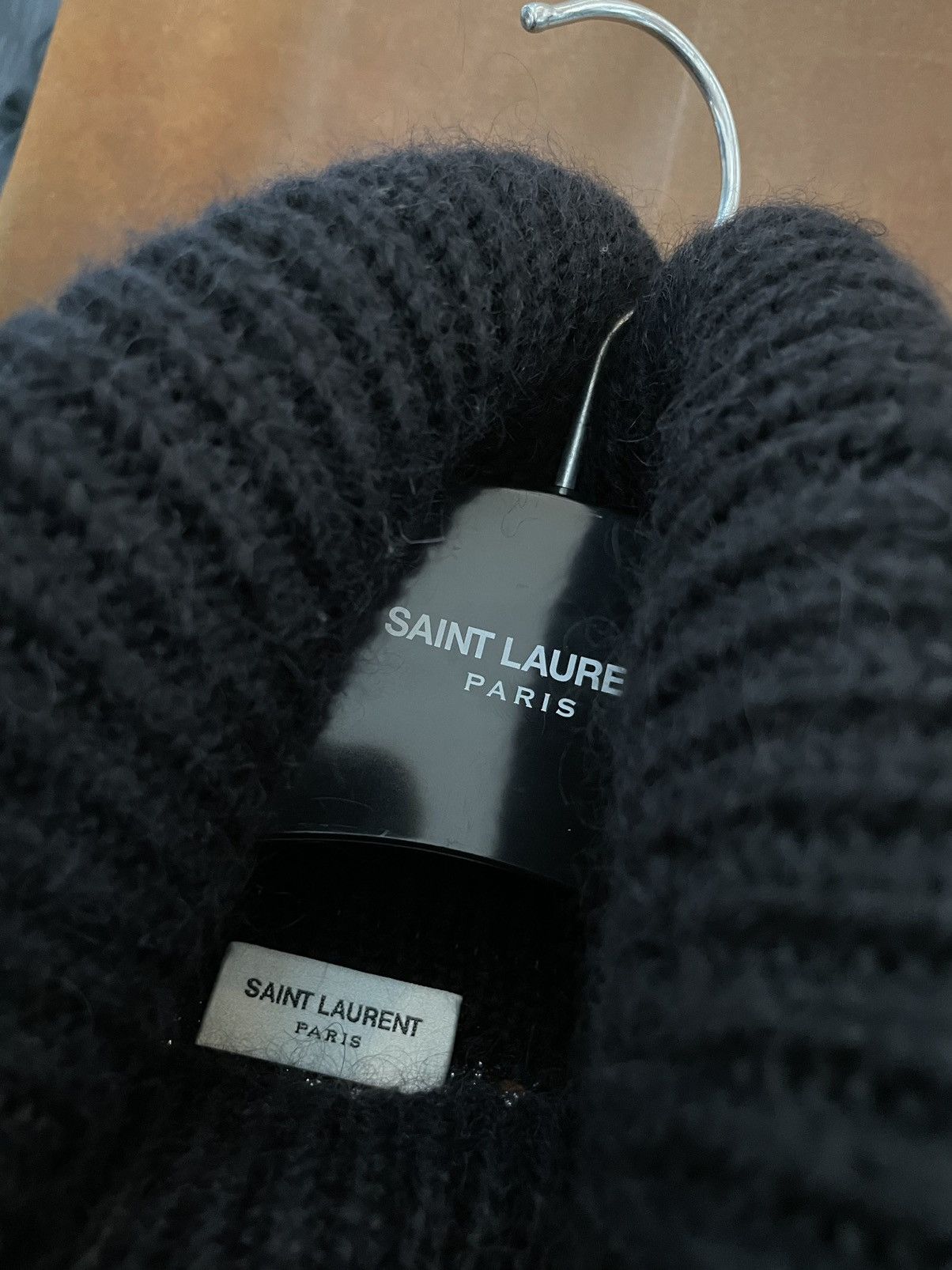 Hedi Slimane × Saint Laurent Paris × Yves Saint Laurent $1,500 Value Limited Runway Lurex Luxury Turtleneck Sweater Size US L / EU 52-54 / 3 - 2 Thumbnail