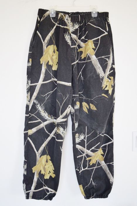 Supreme RealTree Camo Flannel Pant in Black | Grailed