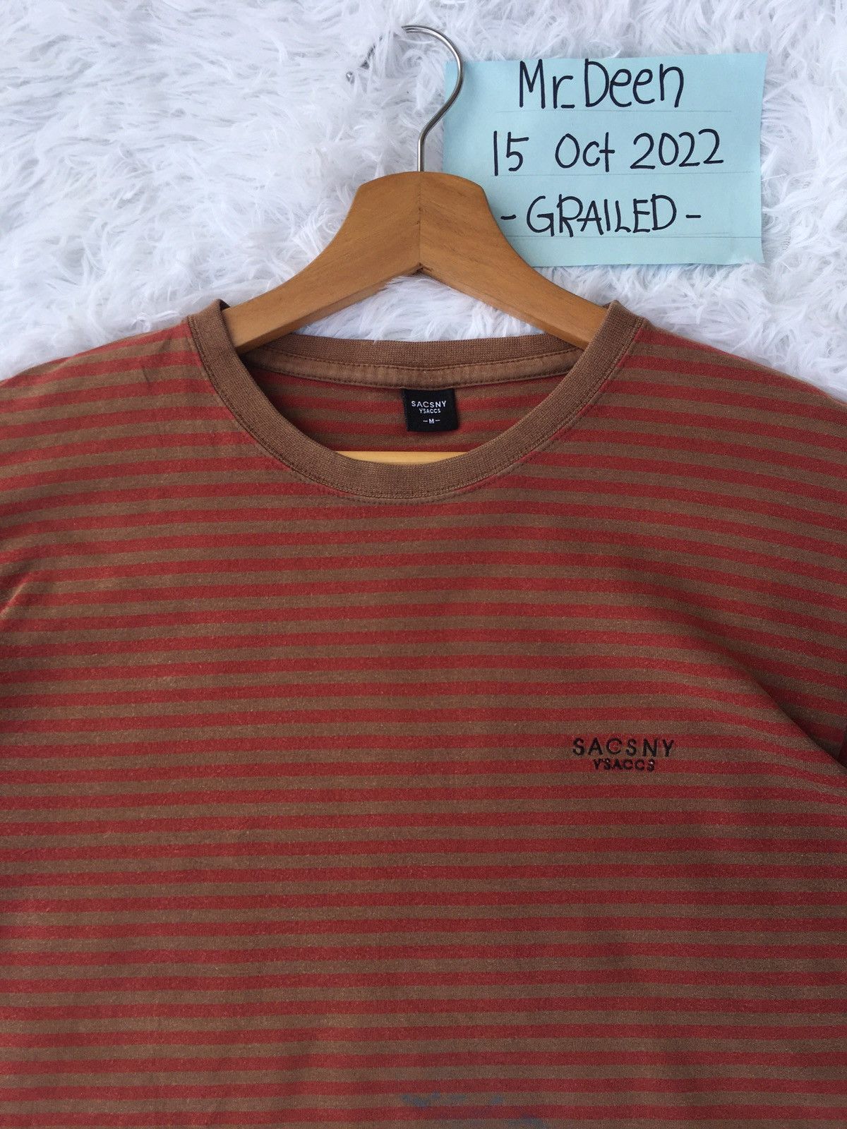 image of Yohji Yamamoto Y’Saccs Sacsny Tshirt in Brown, Men's (Size Medium)