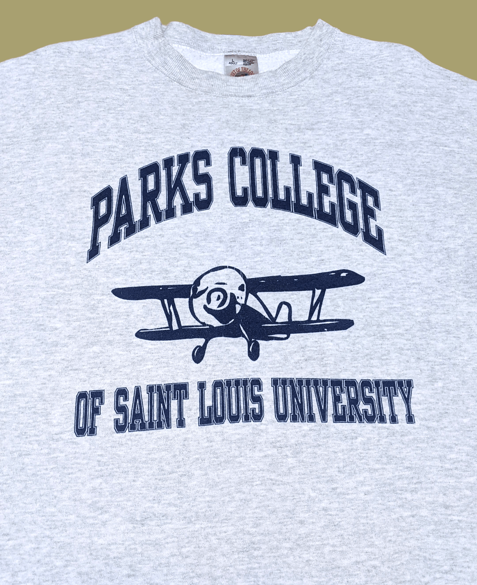 Fruit Of The Loom × Vintage Vtg 90s College San Louis University Crewneck Sweatshirt Size US L / EU 52-54 / 3 - 3 Thumbnail